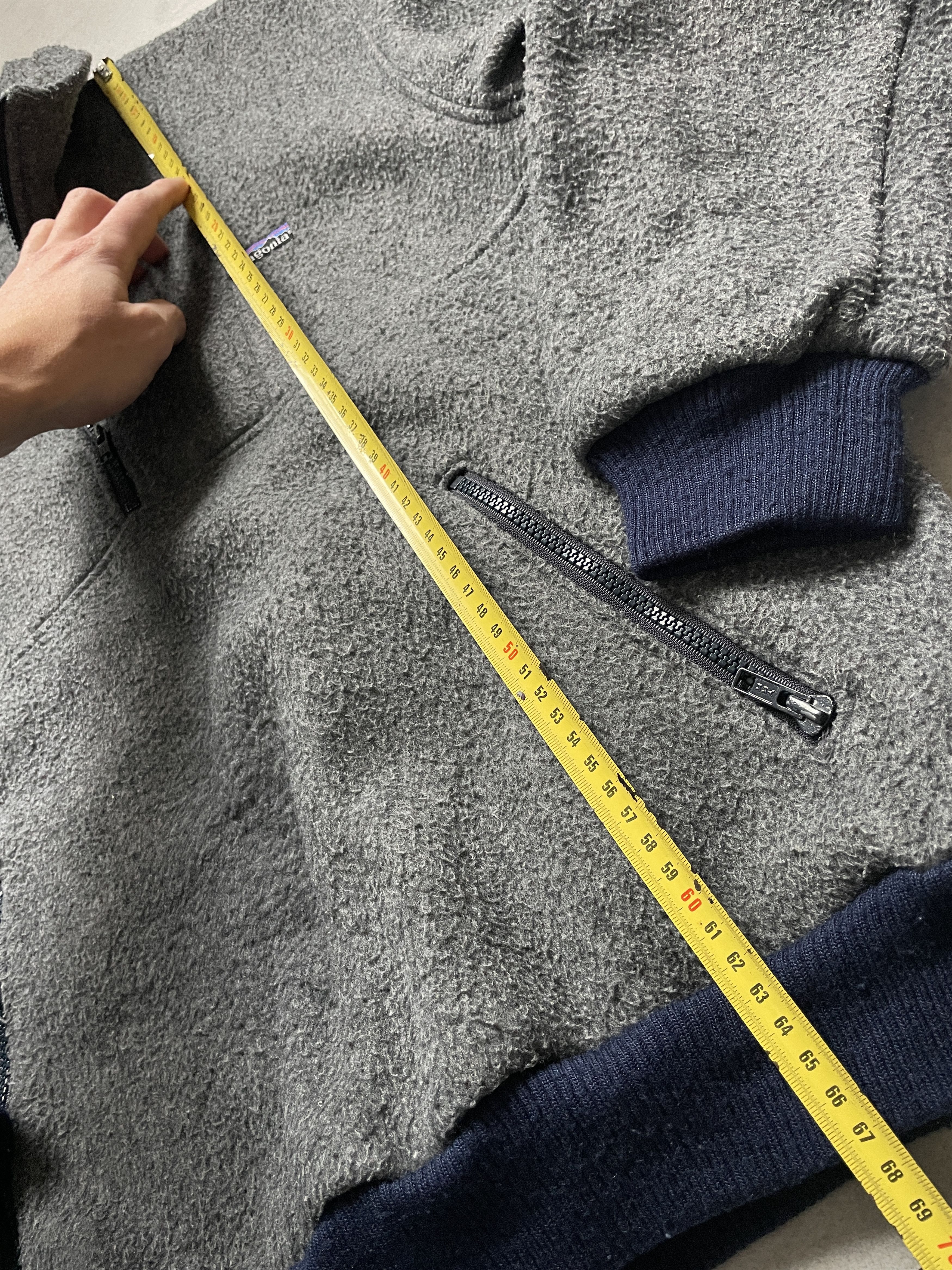 Patagonia VINTAGE PATAGONIA SYNCHILLA GRAY FLEECE OUTDOOR JACKET Size US L / EU 52-54 / 3 - 8 Thumbnail