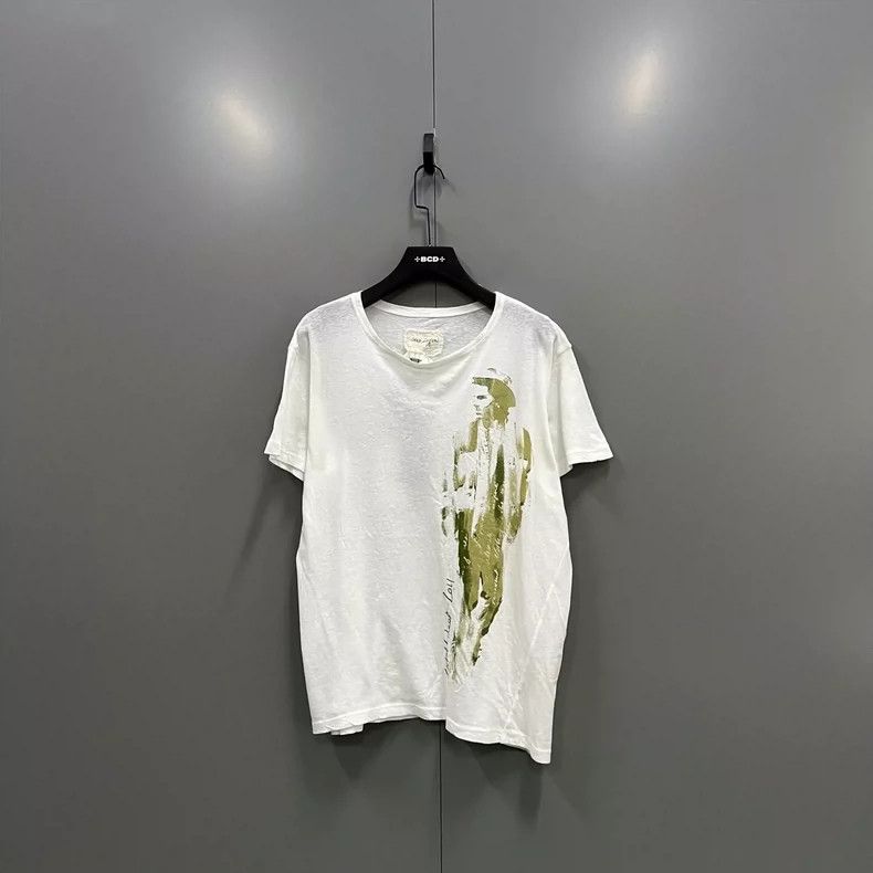 Greg Lauren greg lauren Black distressed printed short sleeved shirt 25 Size US L / EU 52-54 / 3 - 1 Thumbnail