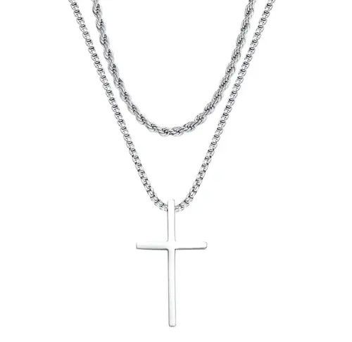 Other Retro punk necklace cross chain rock gothic style Size ONE SIZE - 3 Thumbnail