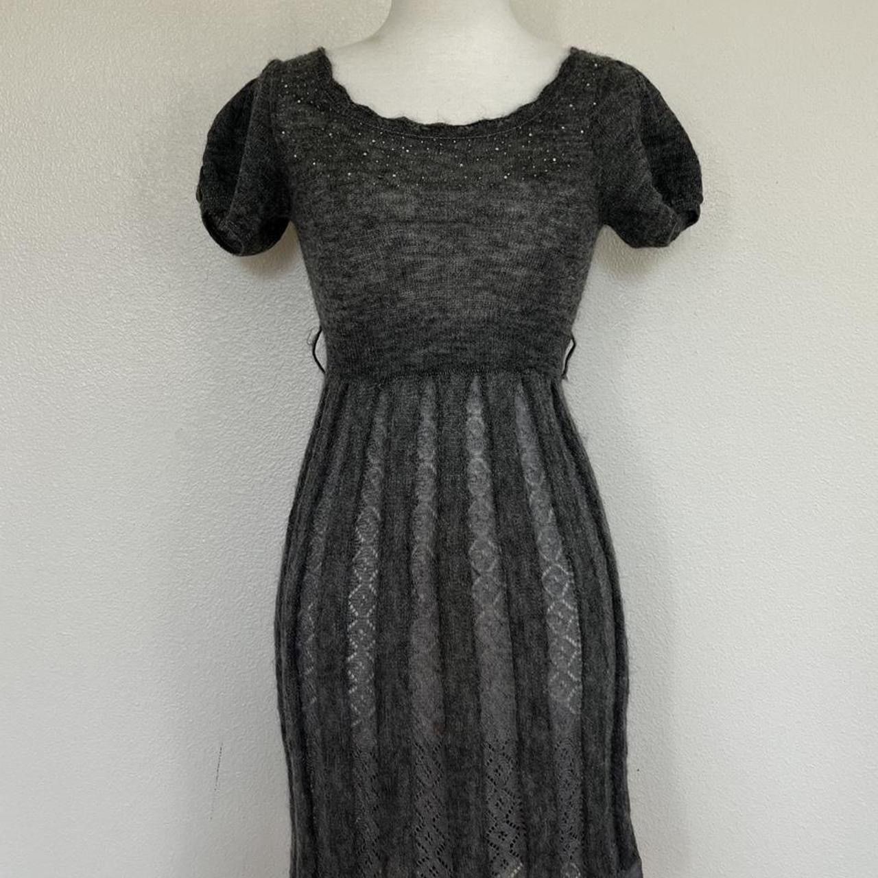 Japanese Brand Japanese Wool Babydoll “Private Label” Dress Made in Japan Size S / US 4 / IT 40 - 2 Thumbnail