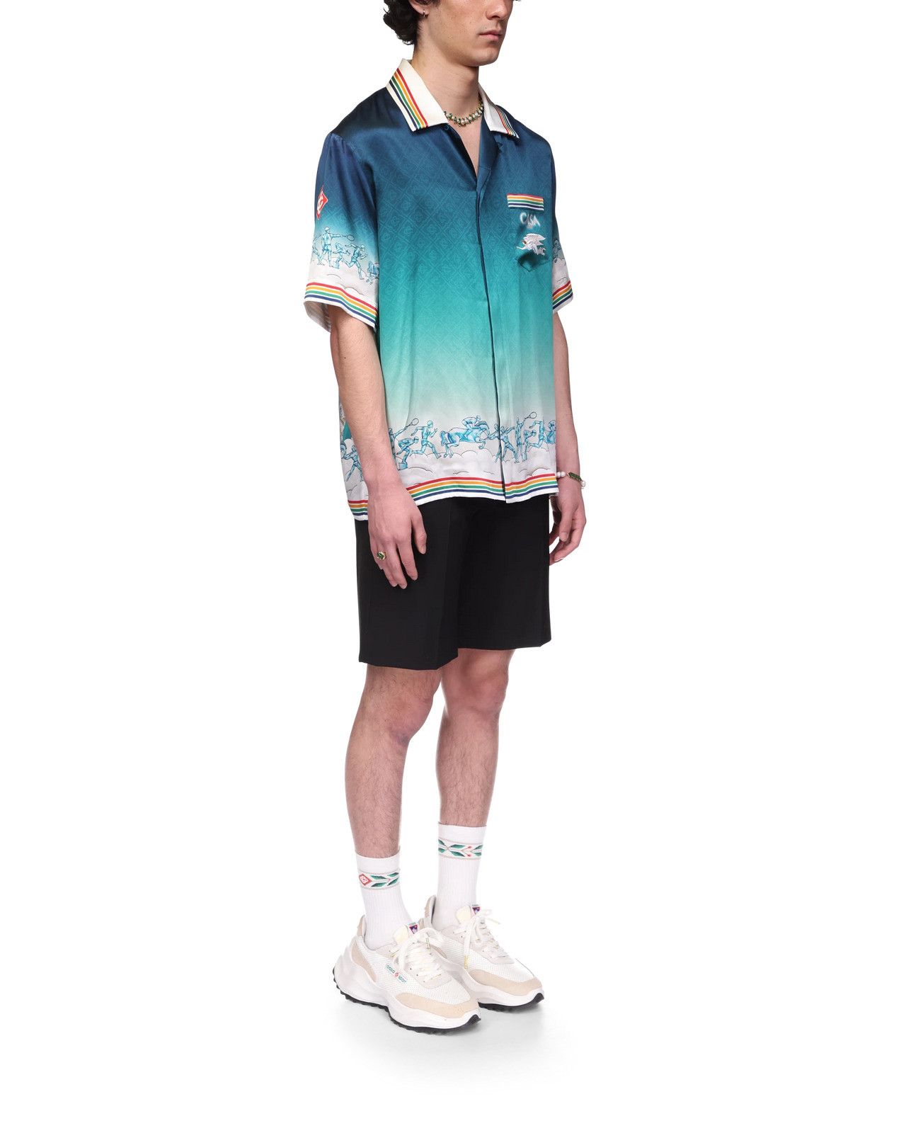 Casablanca os11x0725 Venus As A Boy Gradient Silk Camp Shirt Size US M / EU 48-50 / 2 - 4 Thumbnail