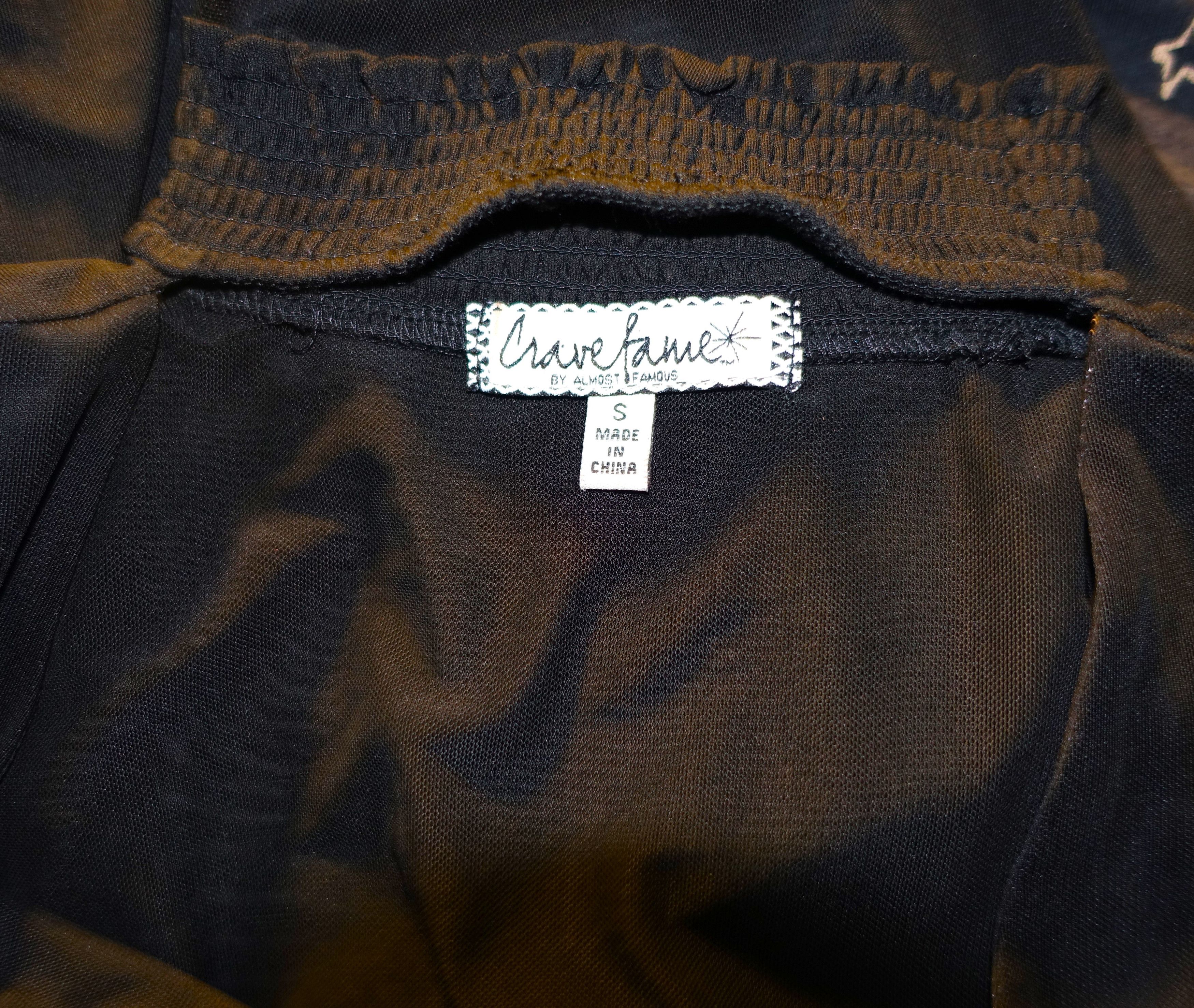 Other Crave Fame Black Sheer Choker Blouse S Size S / US 4 / IT 40 - 7 Thumbnail