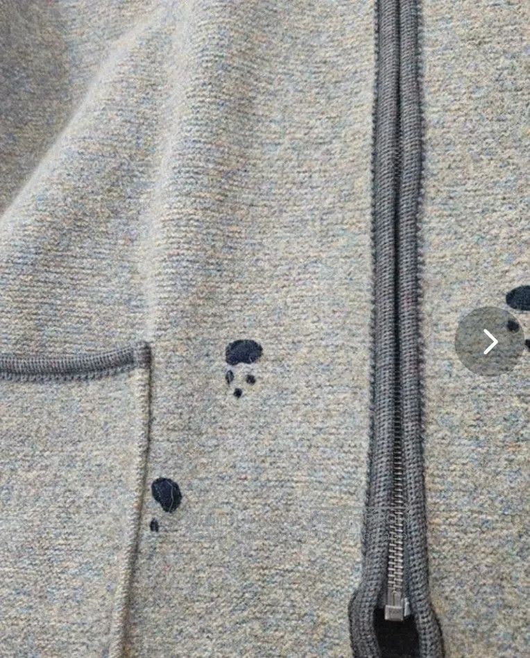 GIESSWEIN GIESSWEIN Puppy Print Wool Hooded Coat. Size XXL / US 16-18 / IT 52-54 - 3 Thumbnail