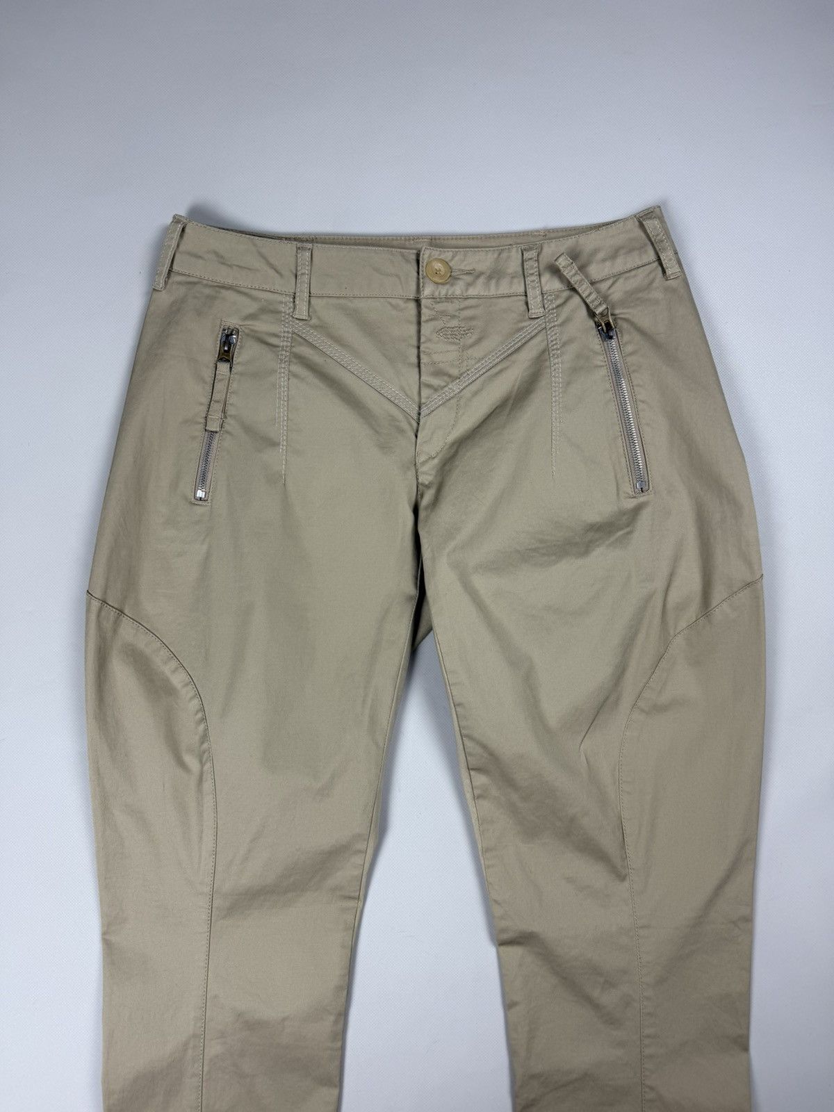 Marithe + Francois Girbaud MFG Girbaud Men’s Avant-Garde Chino Pants Trousers Size US 30 / EU 46 - 7 Thumbnail