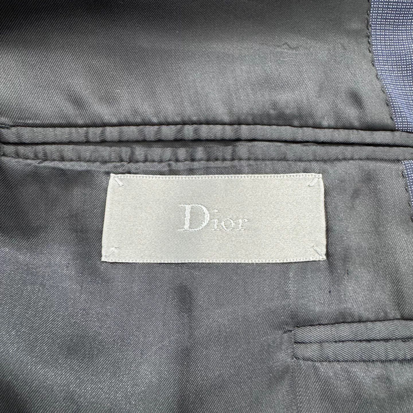 Dior Dior Plaid Wool Suit Jacket Size 48. Size US L / EU 52-54 / 3 - 3 Thumbnail