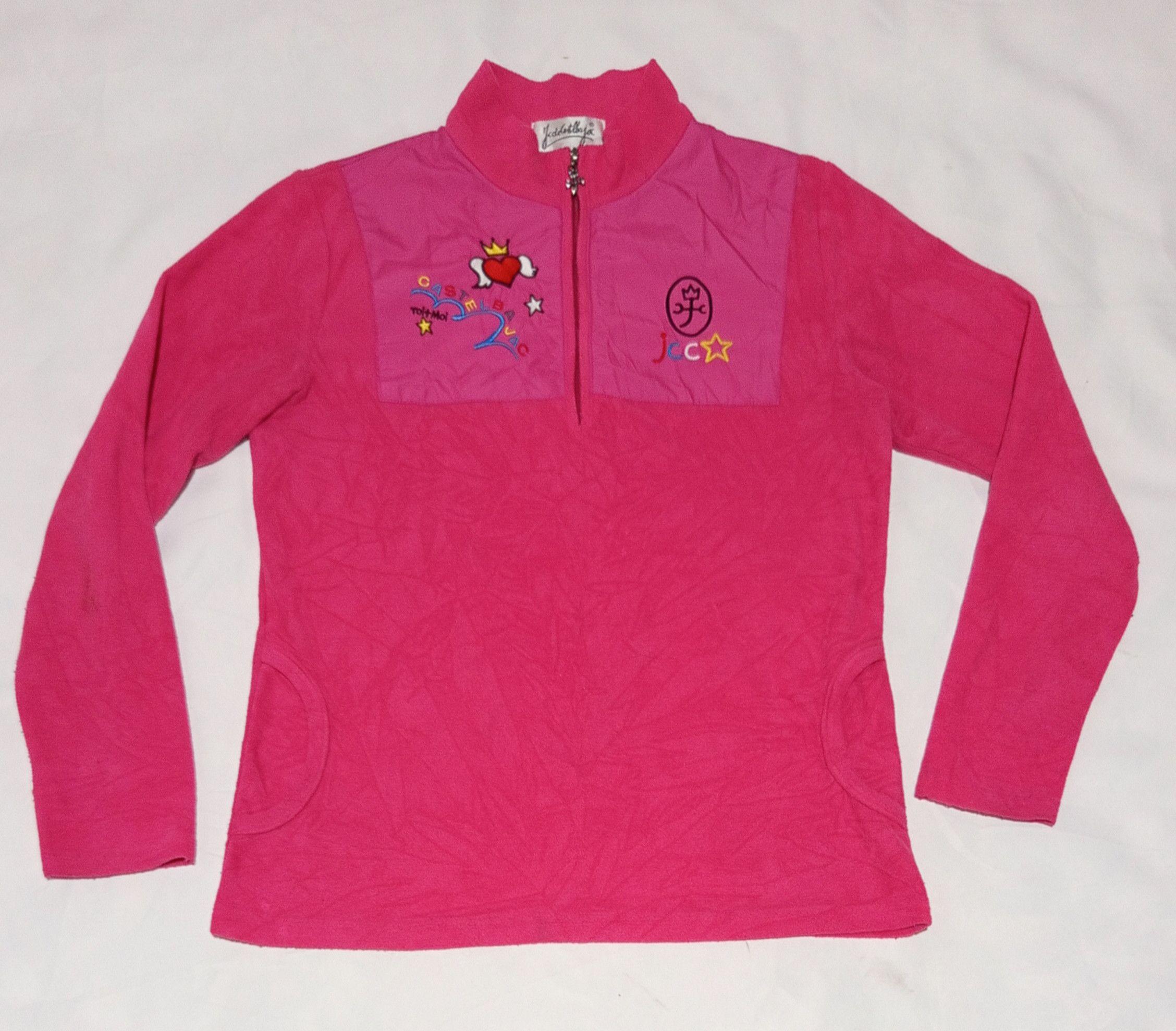 Jean Charles De Castelbajac Jean Charles De Castelbajac Sport Pink Fleece Jacket Size XS / US 0-2 / IT 36-38 - 1 Thumbnail