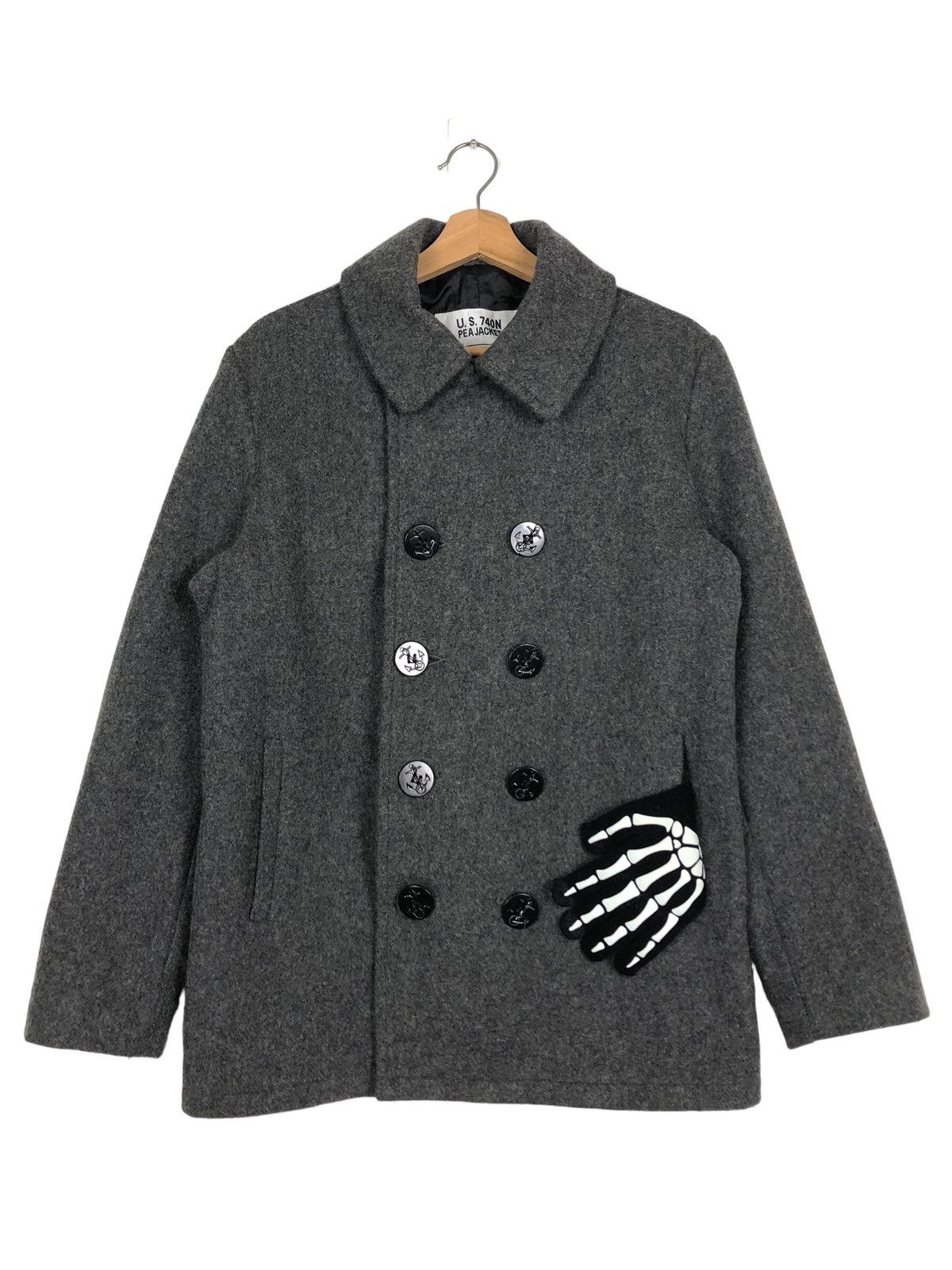 Schott 🔥Double Collar U.S.740N Pea Jacket Schott Made in USA Size US S / EU 44-46 / 1 - 1 Thumbnail