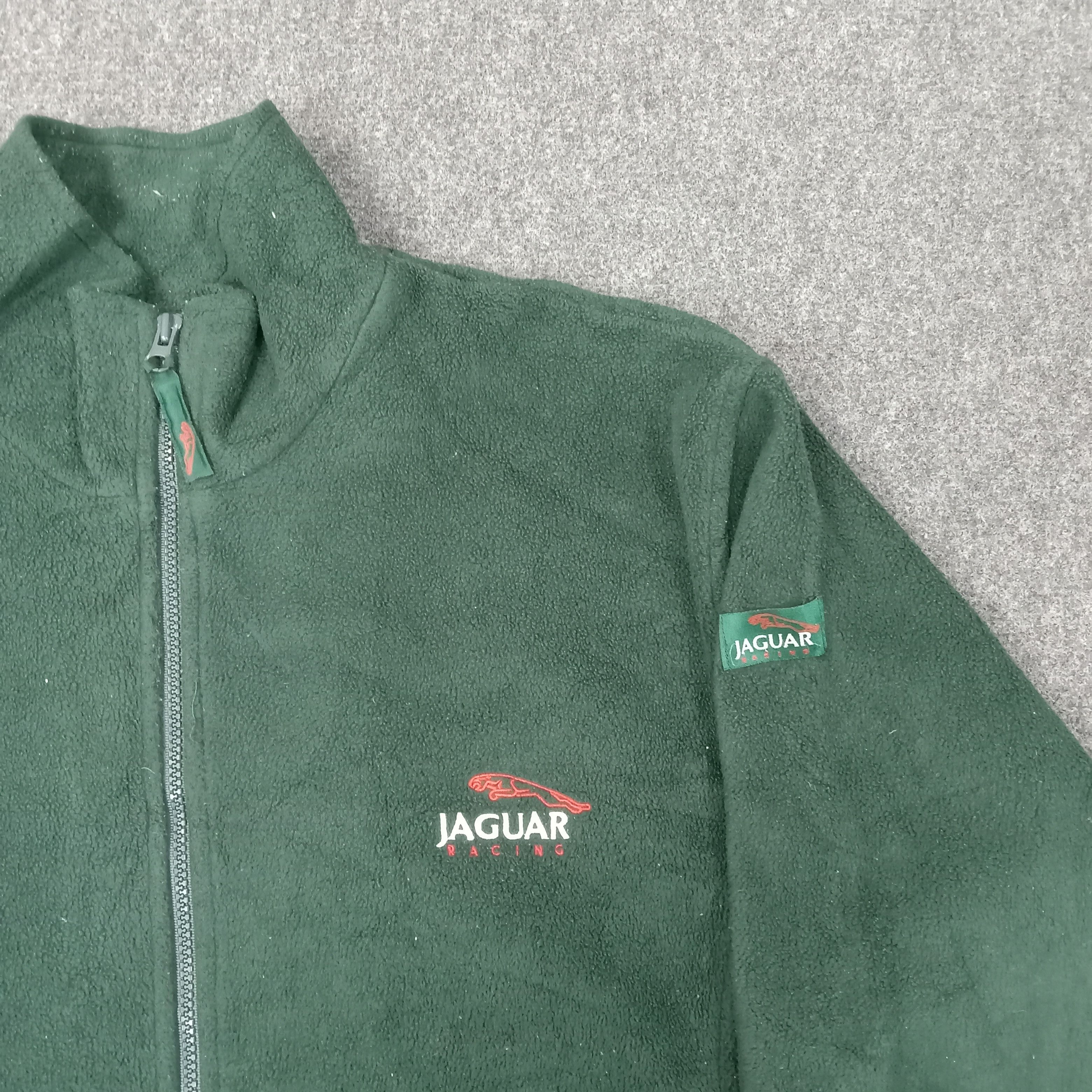 Vintage Jaguar Racing Motorsports Team Fleece Jacket C227N10 Size US XL / EU 56 / 4 - 3 Thumbnail