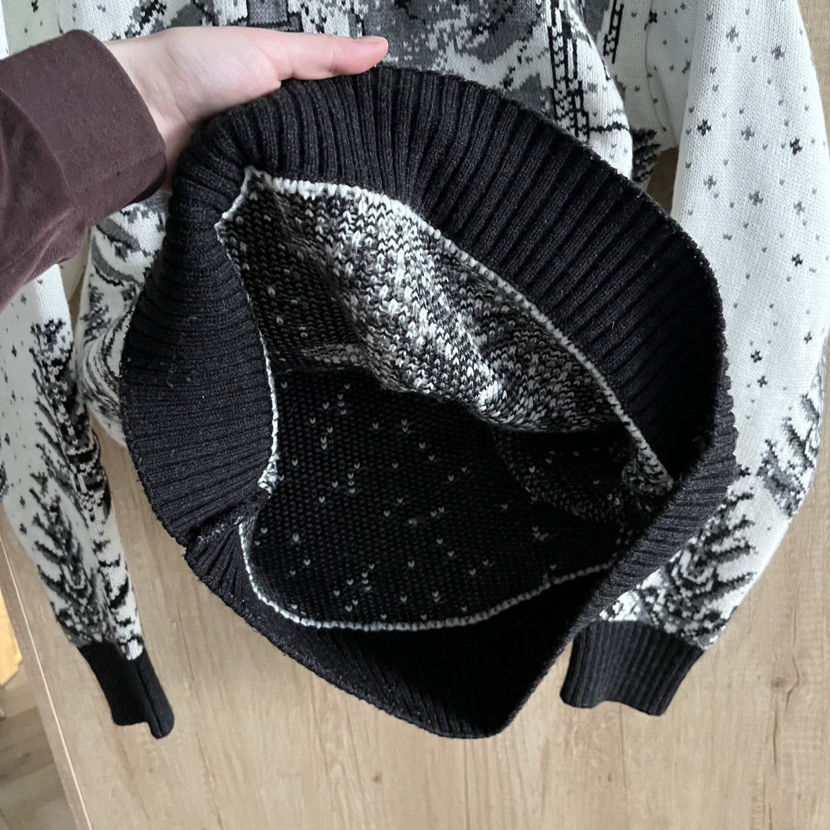 Vintage Vintage Ski Sweater Zip Nordic Knit Pullover Snow Winter Size US L / EU 52-54 / 3 - 6 Thumbnail