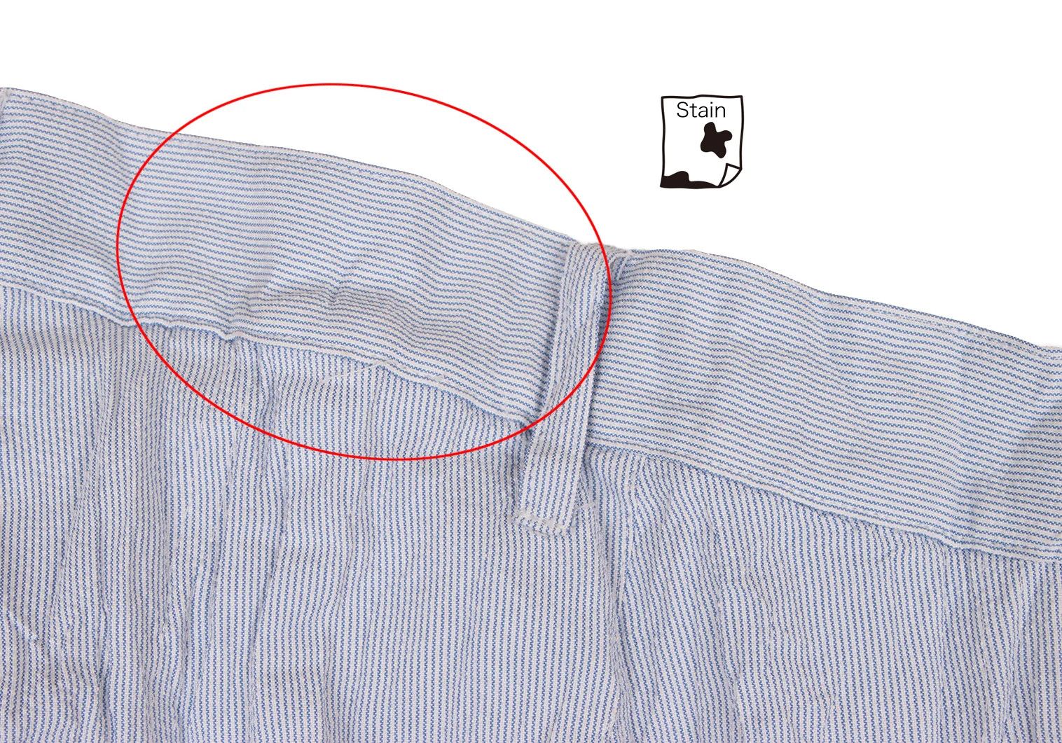 Issey Miyake Pleated Stripe Pants in Blue and White Size US 30 / EU 46 - 16 Thumbnail