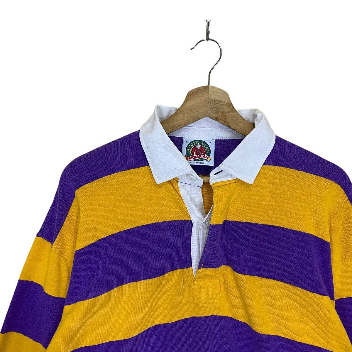 Barbarian VINTAGE 90s BARBARIAN RUGBY WEAR POLOS Size US L / EU 52-54 / 3 - 4 Thumbnail