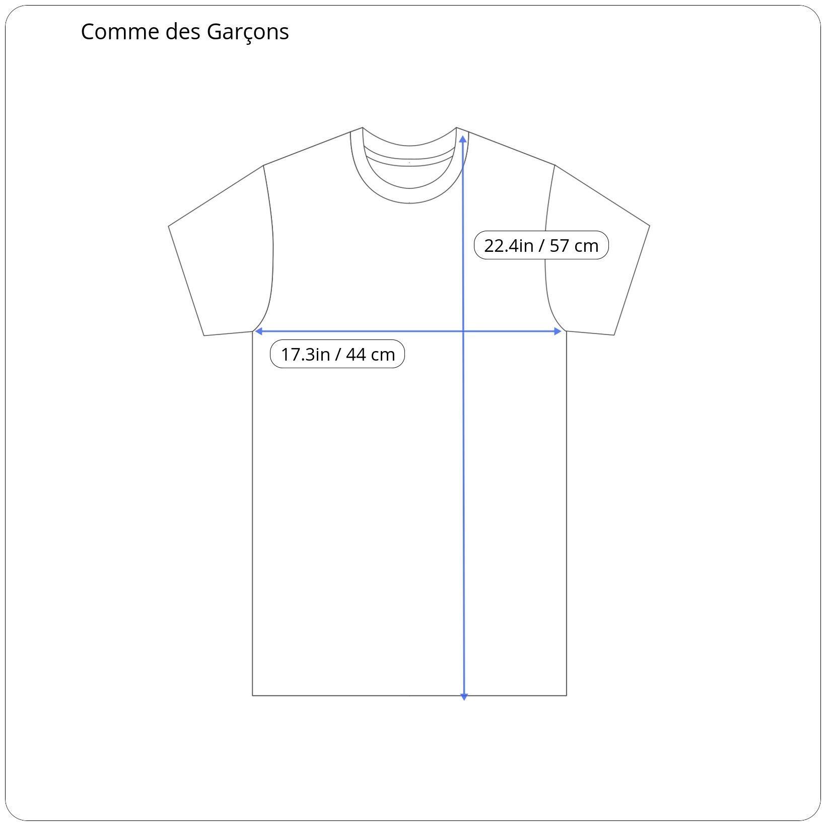 ⚡️QUICK SALE⚡️2017 Comme des Garcons T-Shirt with Rubber