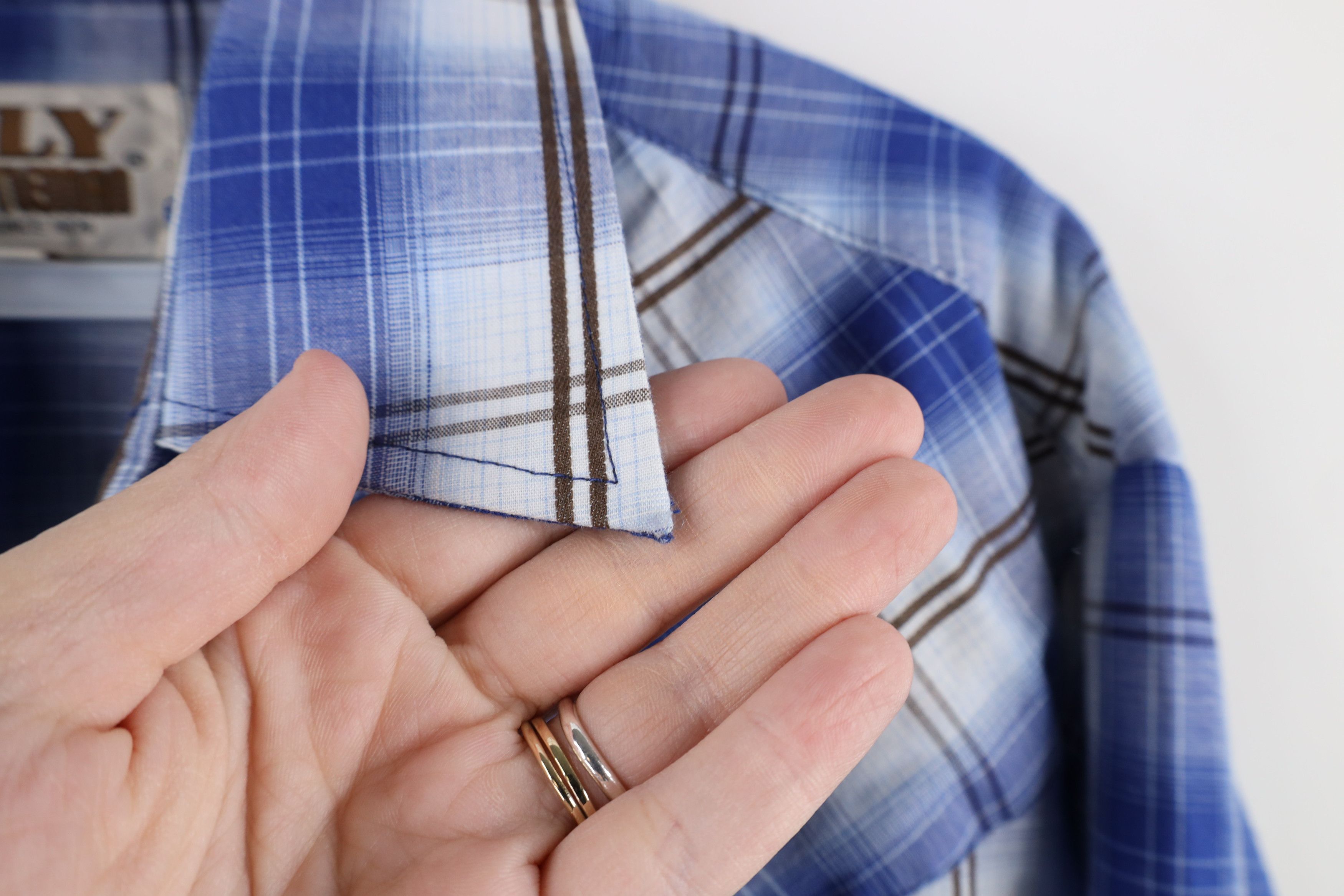 Vintage Vintage 90s Rockabilly Snap Button Collared Shirt Plaid Size US L / EU 52-54 / 3 - 6 Thumbnail