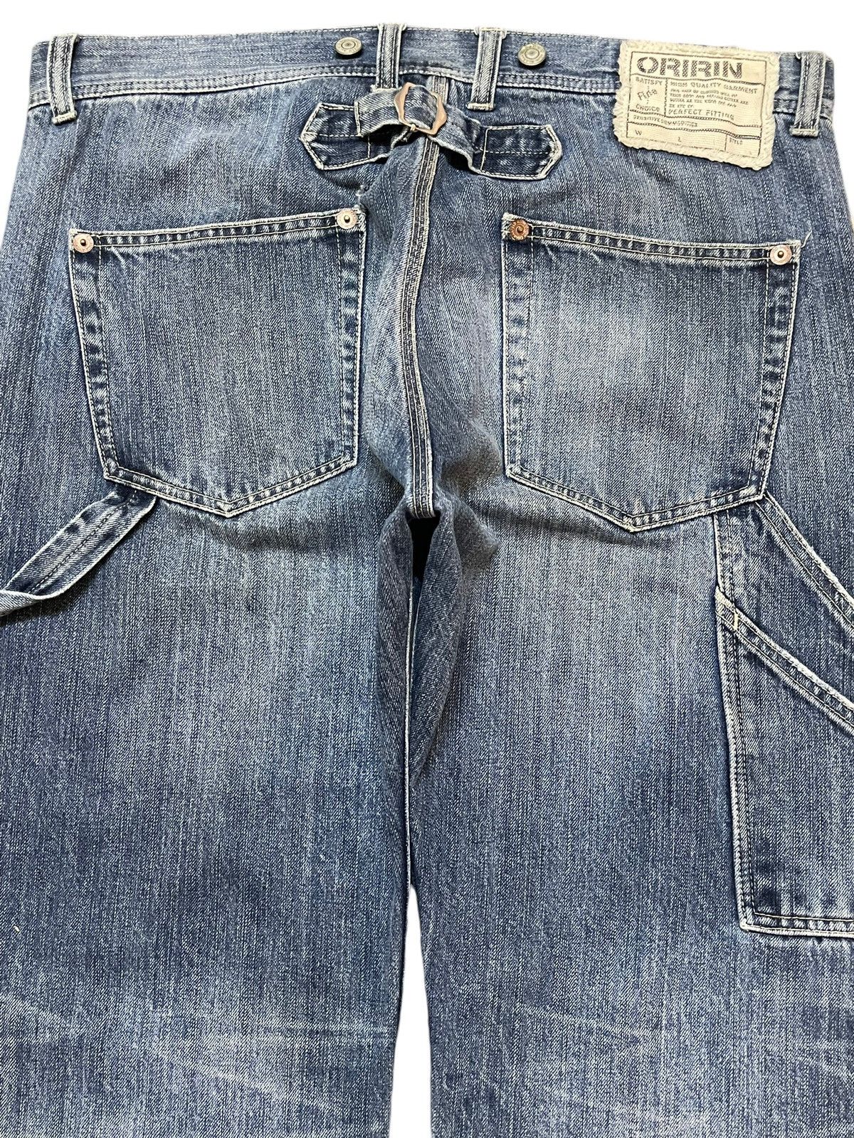Evisu Vintage Japanese Brand Faded Wash Carpenter Baggy Jeans Size US 36 / EU 52 - 5 Thumbnail