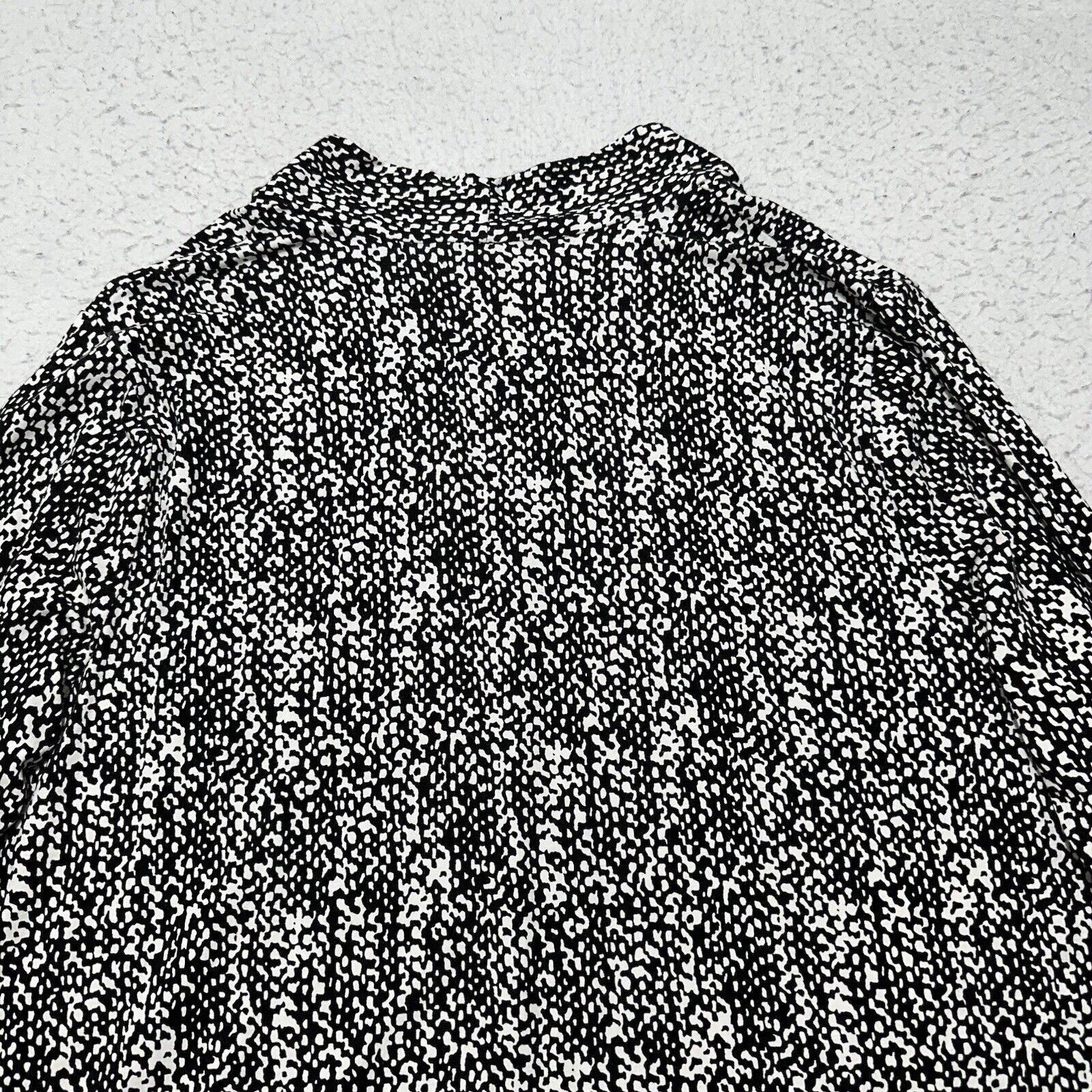 Other Talbots 3X V-Neck Lightweight Snakeskin Pattert Black/White Size 3XL / US 20-22 - 11 Thumbnail