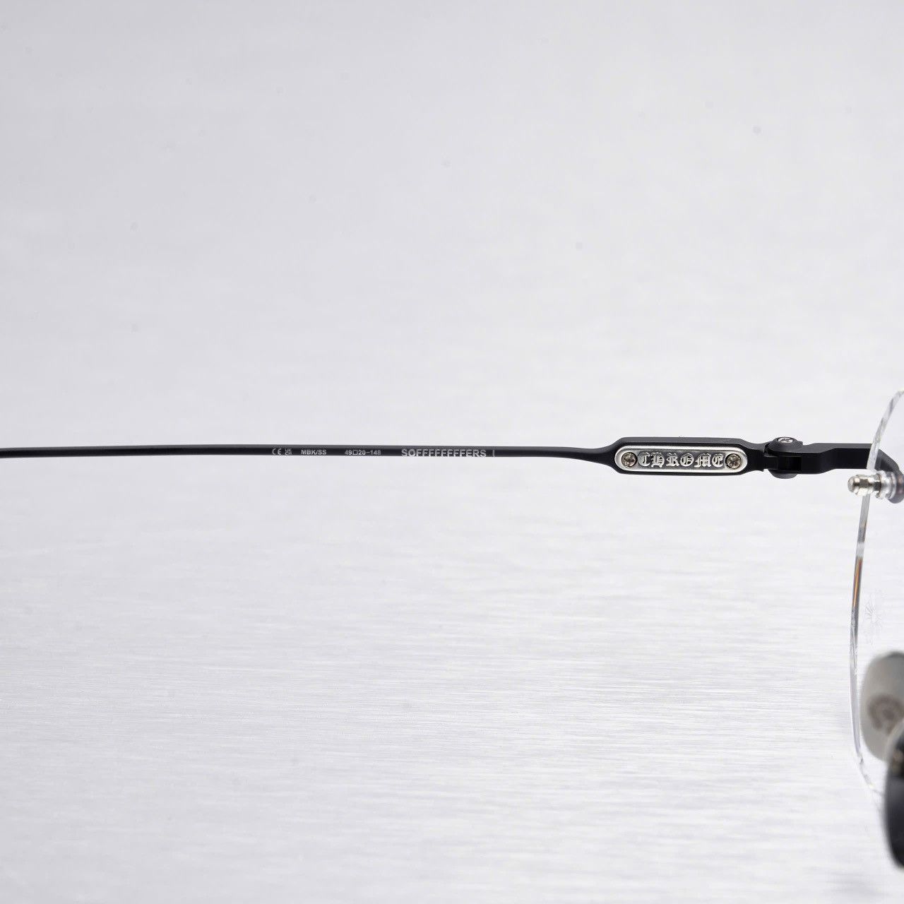 Chrome Hearts CHROME HEARTS SOFFFFFFFFERS I MATTE BLACK/SHINY SILVER GLASSES Size ONE SIZE - 5 Thumbnail