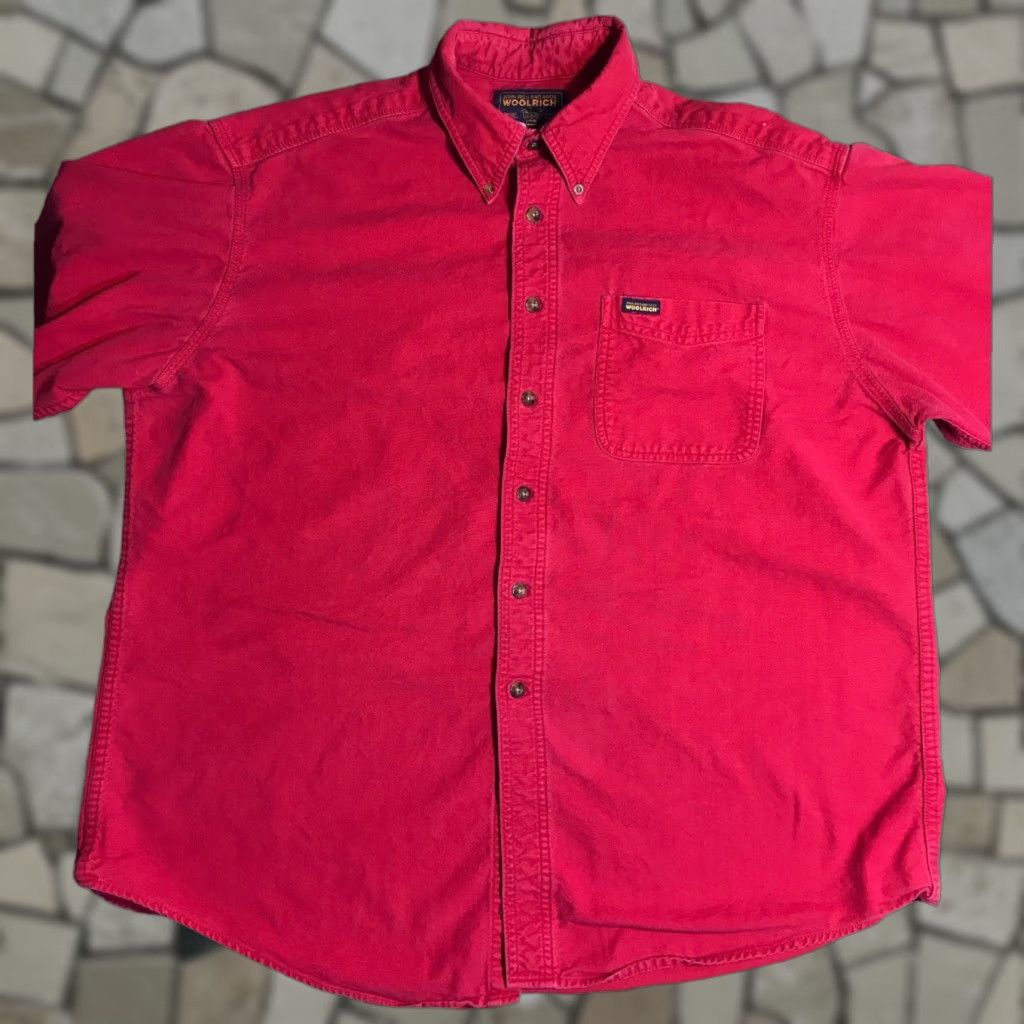 Vintage VINTAGE Woolrich Shirt Mens 2XL Red Button Up Sportsman Outdoor Worn Distressed Size US XXL / EU 58 / 5 - 1 Thumbnail