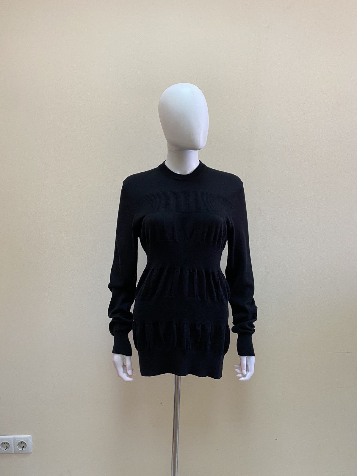 Other T/SEHNE Womens Black Knit Wool Sweater Size 46 Size L / US 10 / IT 46 - 1 Thumbnail