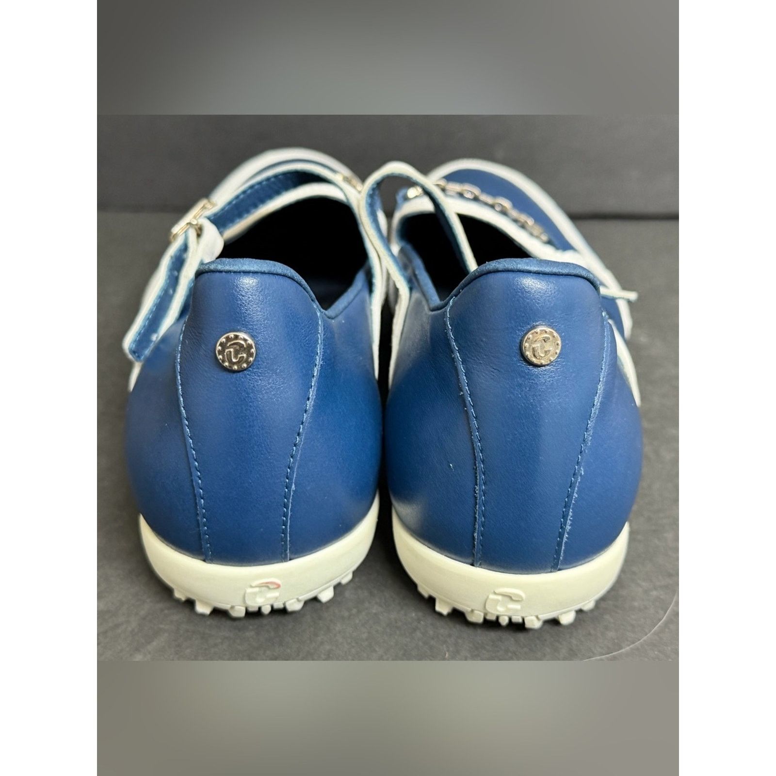 Other NEW Duca Del Cosma Belledonna Navy Spikeless Golf RARE $199 Size US 7.5 / IT 37.5 - 4 Thumbnail