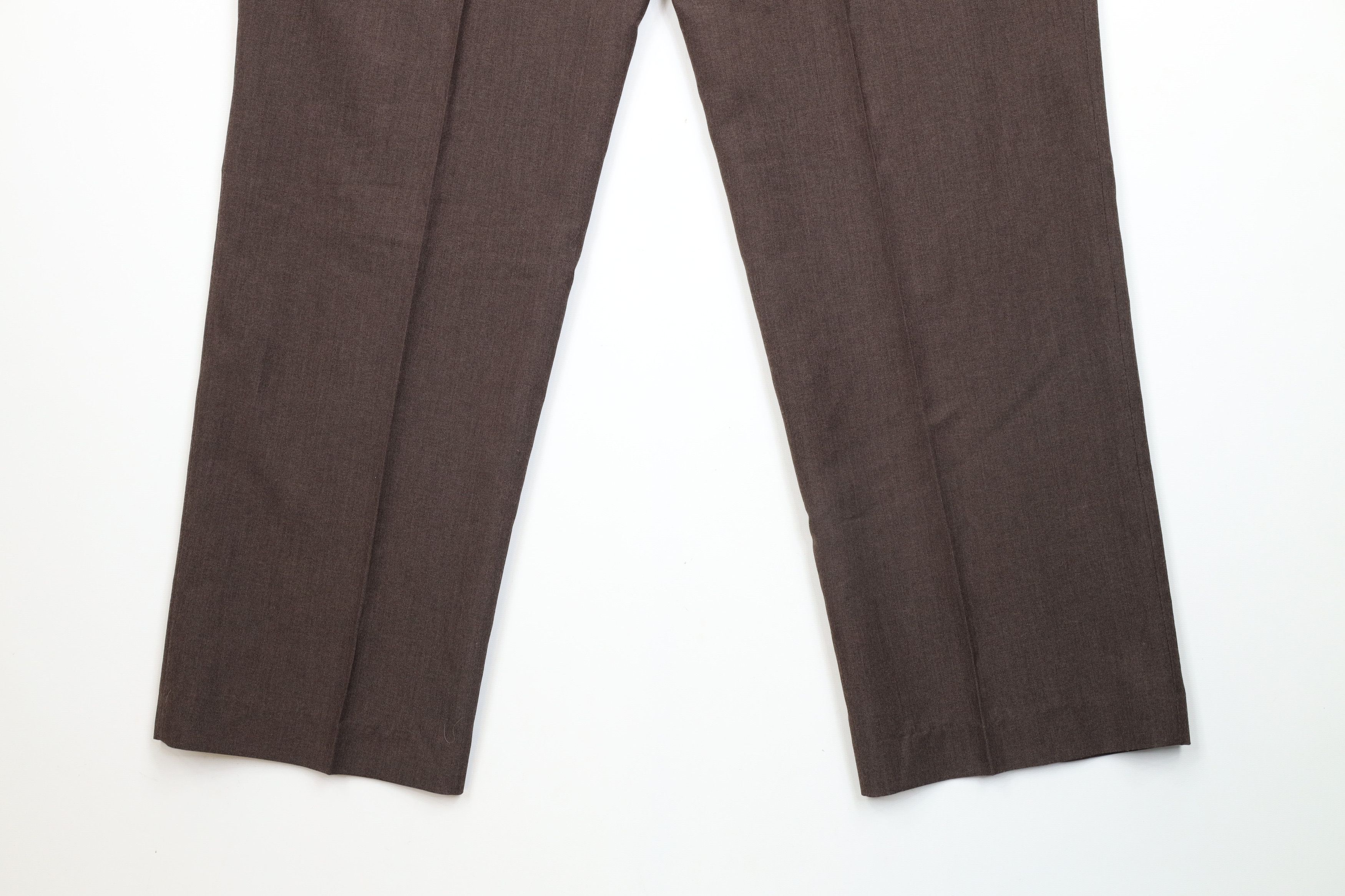 Vintage Vintage 90s Streetwear Wool Blend Wide Leg Chino Pants Brown Size US 34 / EU 50 - 12 Thumbnail