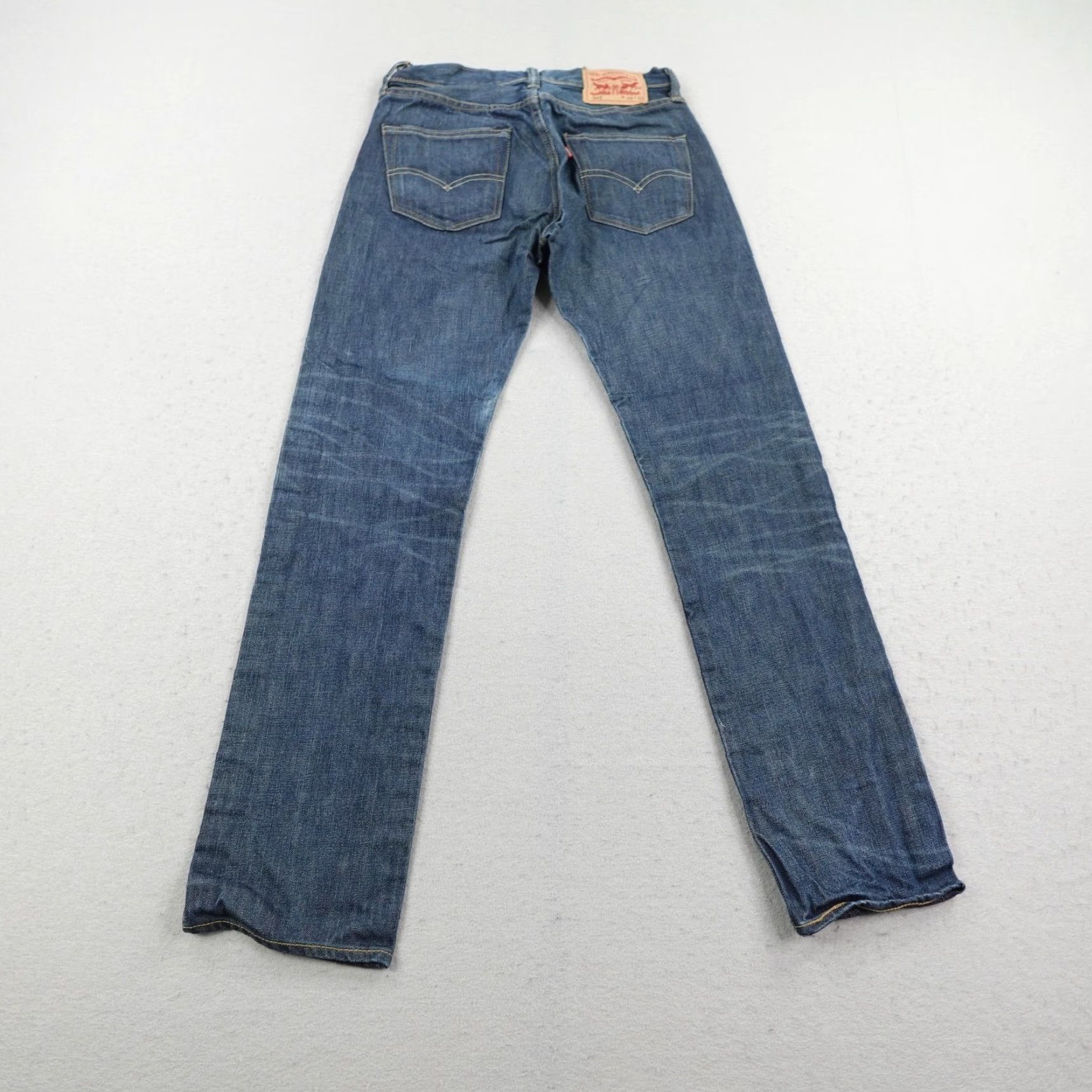 Levi's VINTAGE Levi's Jeans Mens 501 Button Fly Straight Leg Denim 29x32 Blue Red Tab 501 Series Mens Size US 29 - 5 Thumbnail