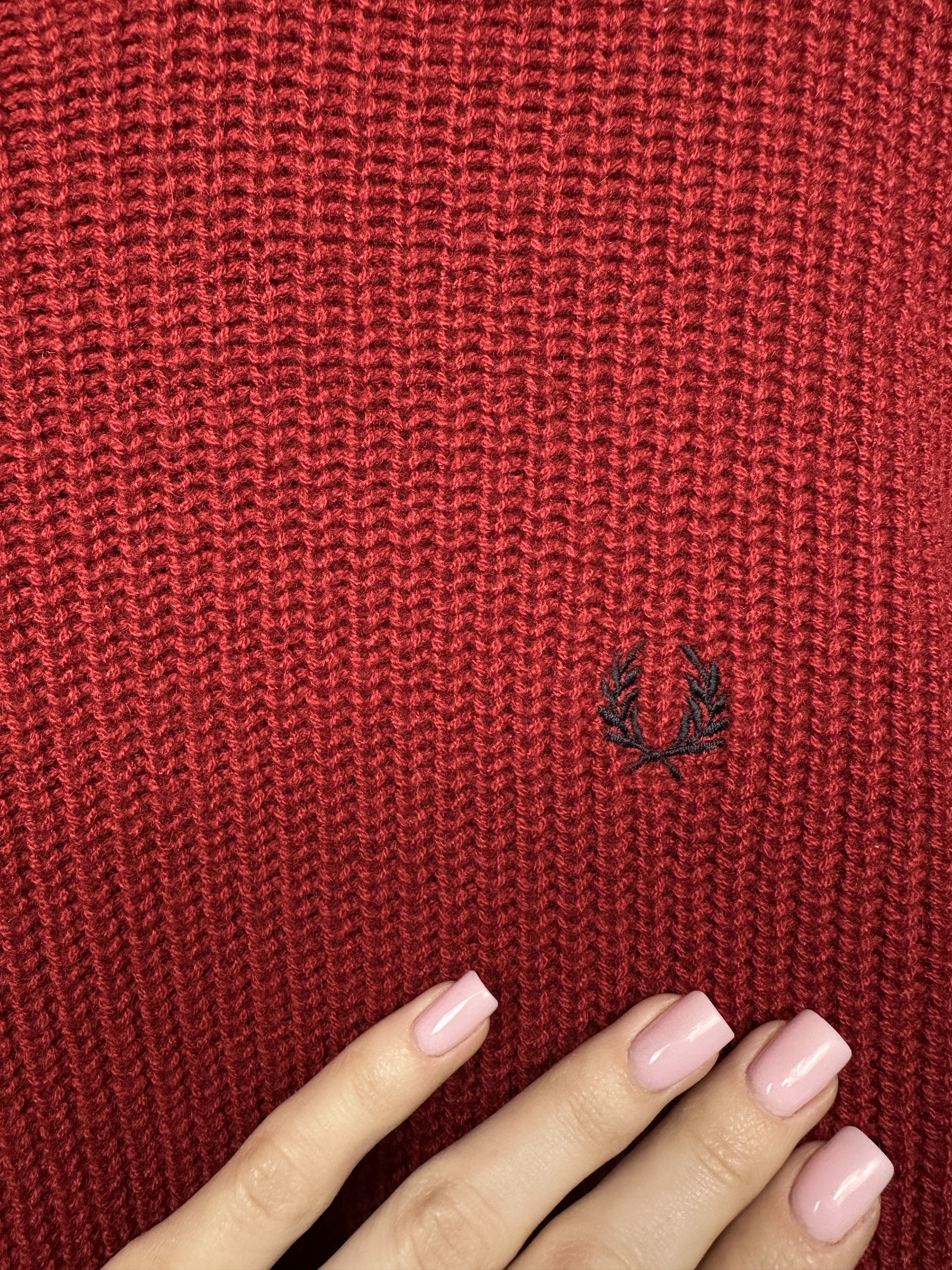Fred Perry Fred Perry Mens Lambswool Wool Sweater Size US M / EU 48-50 / 2 - 3 Thumbnail