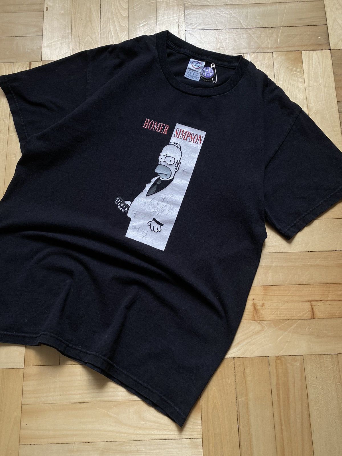The Simpsons × Vintage Homer Simpson Scarface Parody T Shirt L Size Size US M / EU 48-50 / 2 - 6 Thumbnail
