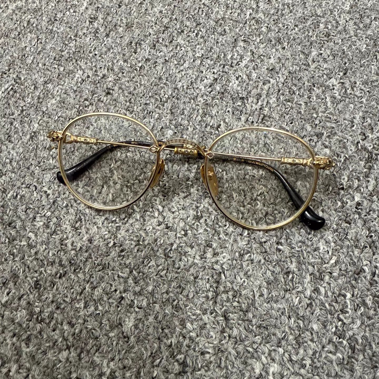 Chrome Hearts Chrome Hearts gold-rimmed glasses 98 New Size ONE SIZE - 3 Thumbnail