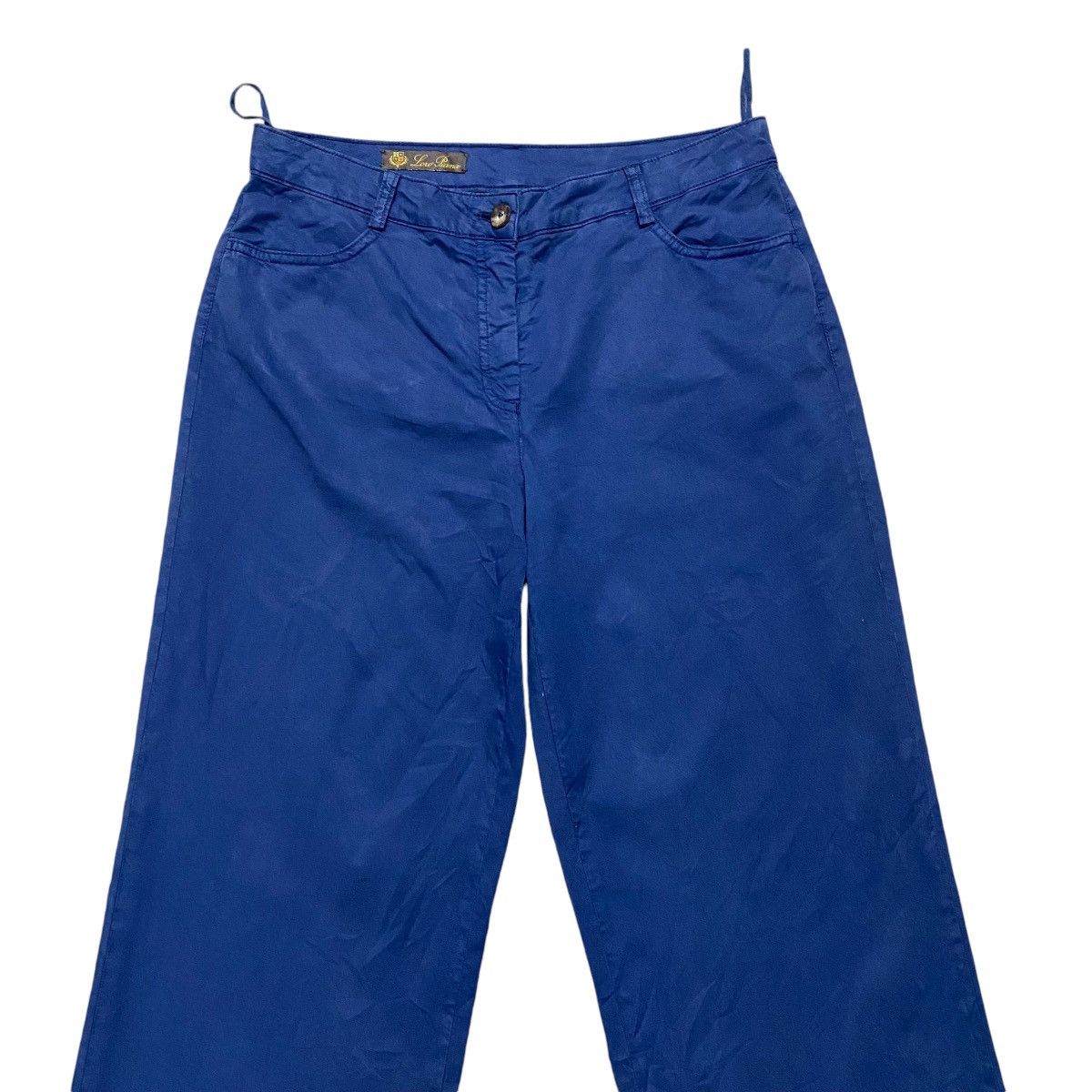 Loro Piana Loro Piana Navy Wide Leg Trouser Size 30" / US 8 / IT 44 - 3 Thumbnail
