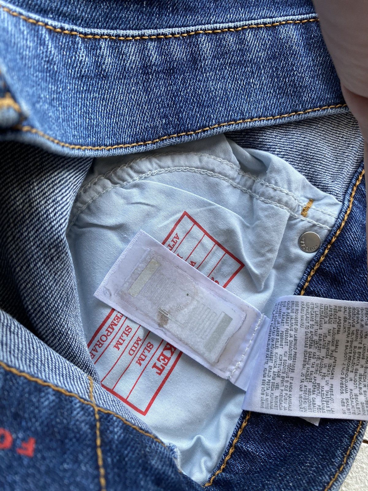 20471120 × Diesel Diesel Skinny Opium Luxury Designer Denim Jeans Gothic Punk Size US 29 - 16 Thumbnail