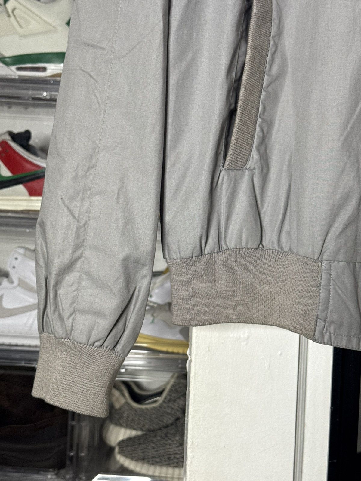 Vintage VINTAGE 1980’s Grey bomber jacket with a unique distress Size US M / EU 48-50 / 2 - 4 Thumbnail