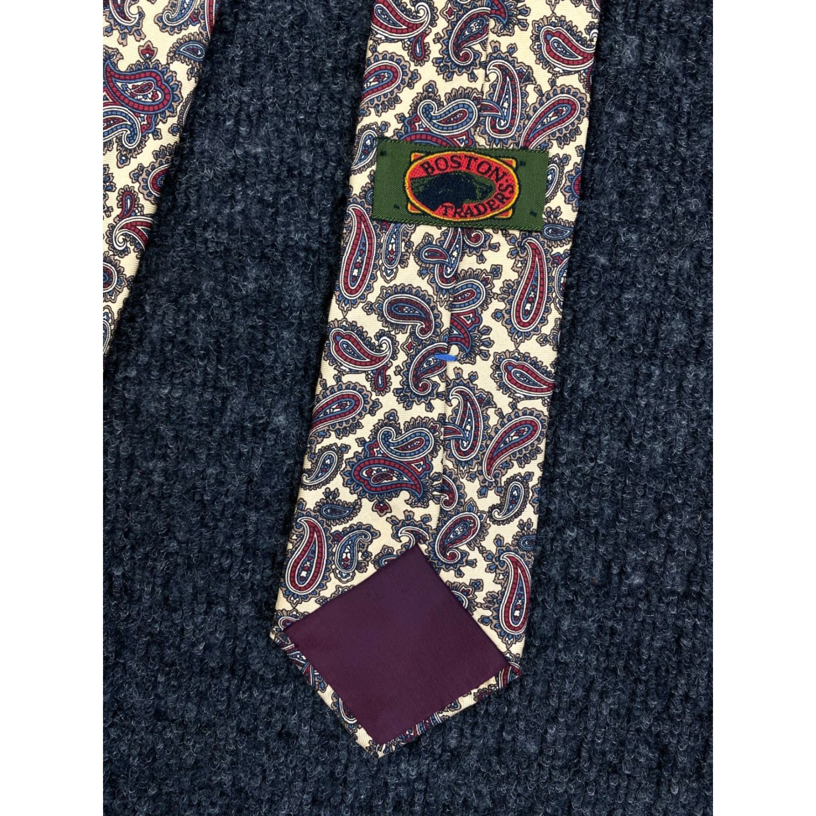 Vintage **Vintage Boston Traders Tie Maroon Beige Paisley** User: Vintage Boston Traders Tie Maroon Beige Paisley Size ONE SIZE - 3 Thumbnail