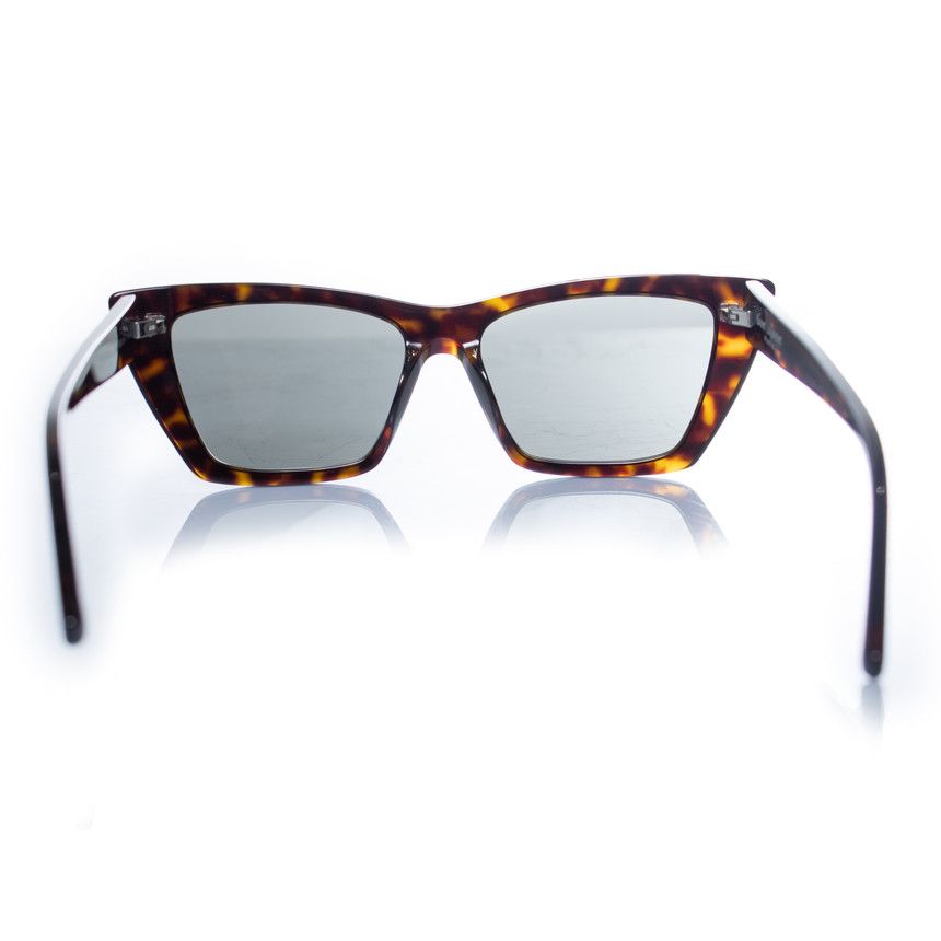 Saint Laurent Paris Saint Laurent, Mica tortoise sunglasses in brown Size ONE SIZE - 4 Thumbnail