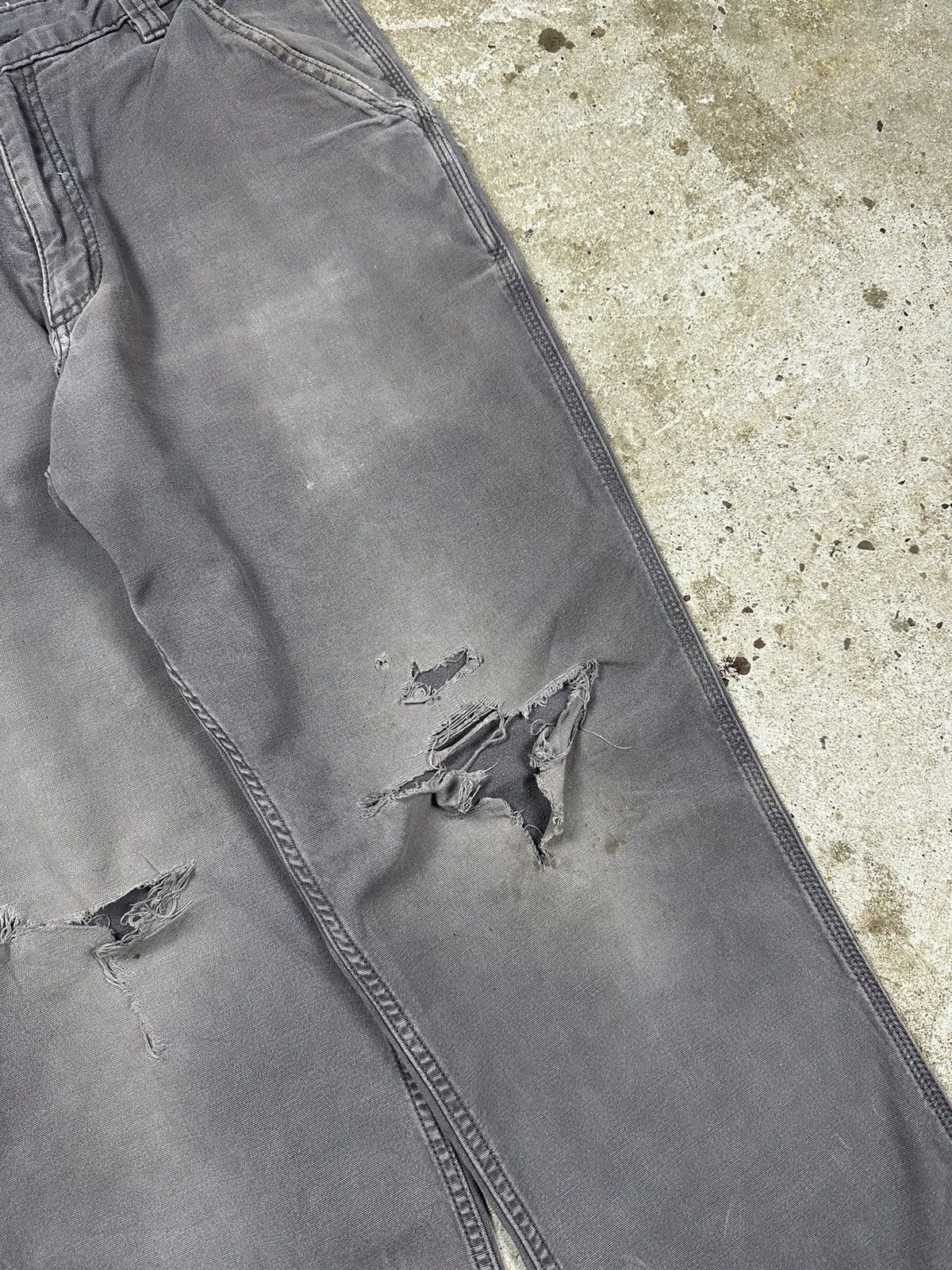 Carhartt ‼️ Vintage Carhartt Distressed Single Knee Carpenter Pants Size US 32 / EU 48 - 5 Thumbnail