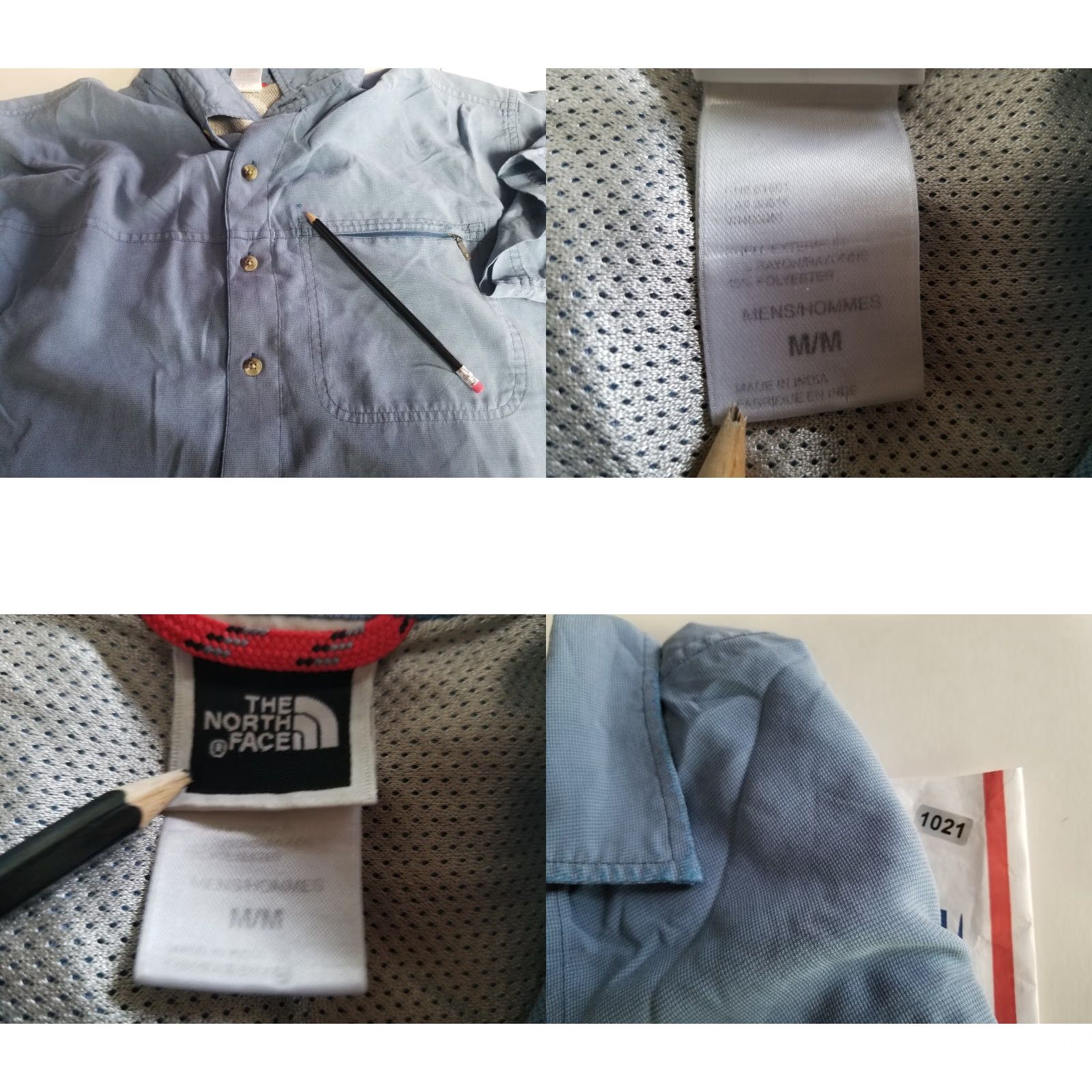 The North Face The North Face Mens Blue Short Sleeve Button-Up Size Medium Size US 31 - 8 Thumbnail