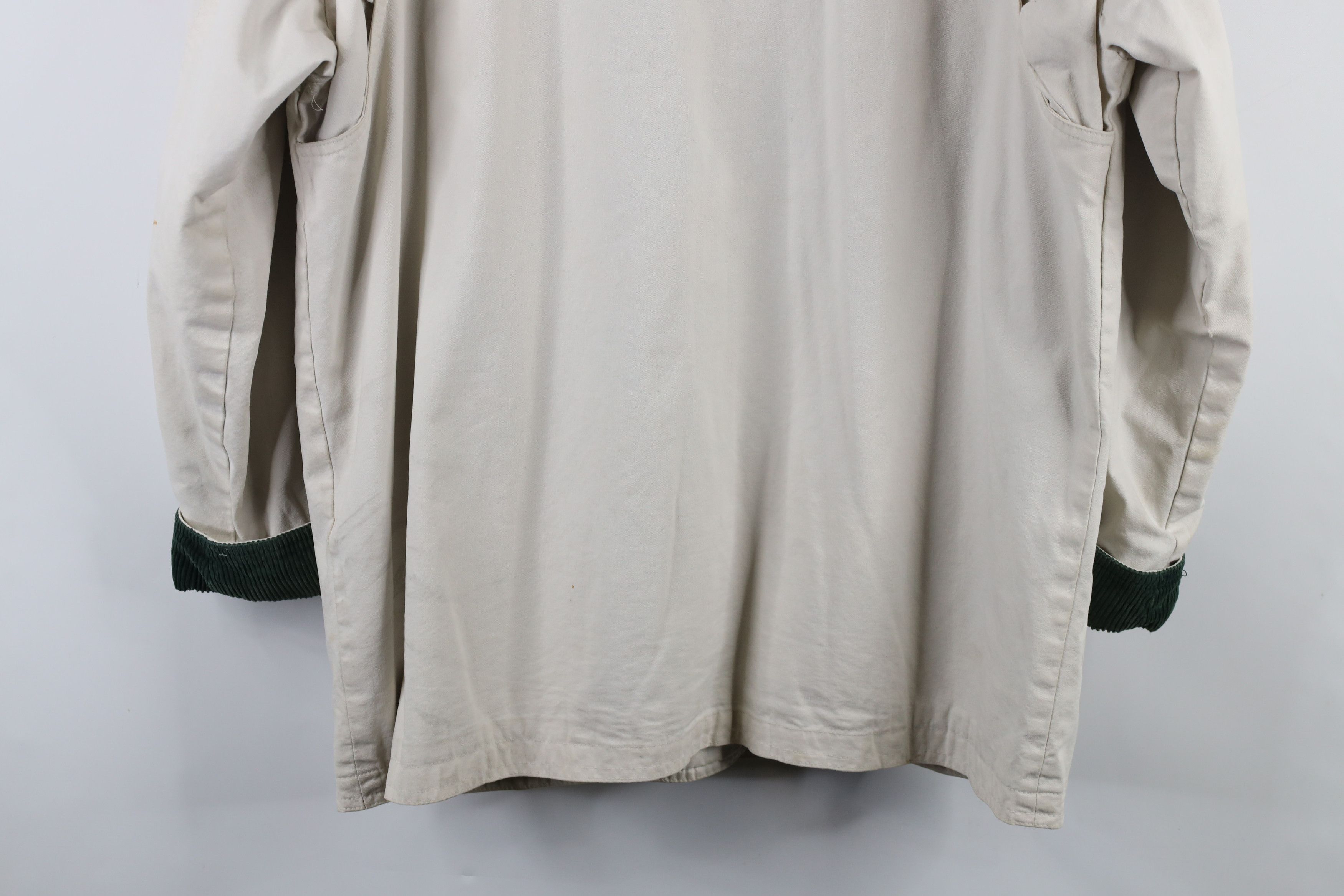 Lands' End × Vintage Vintage 90s Lands End Flannel Lined Chore Barn Jacket Size L / US 10 / IT 46 - 16 Thumbnail