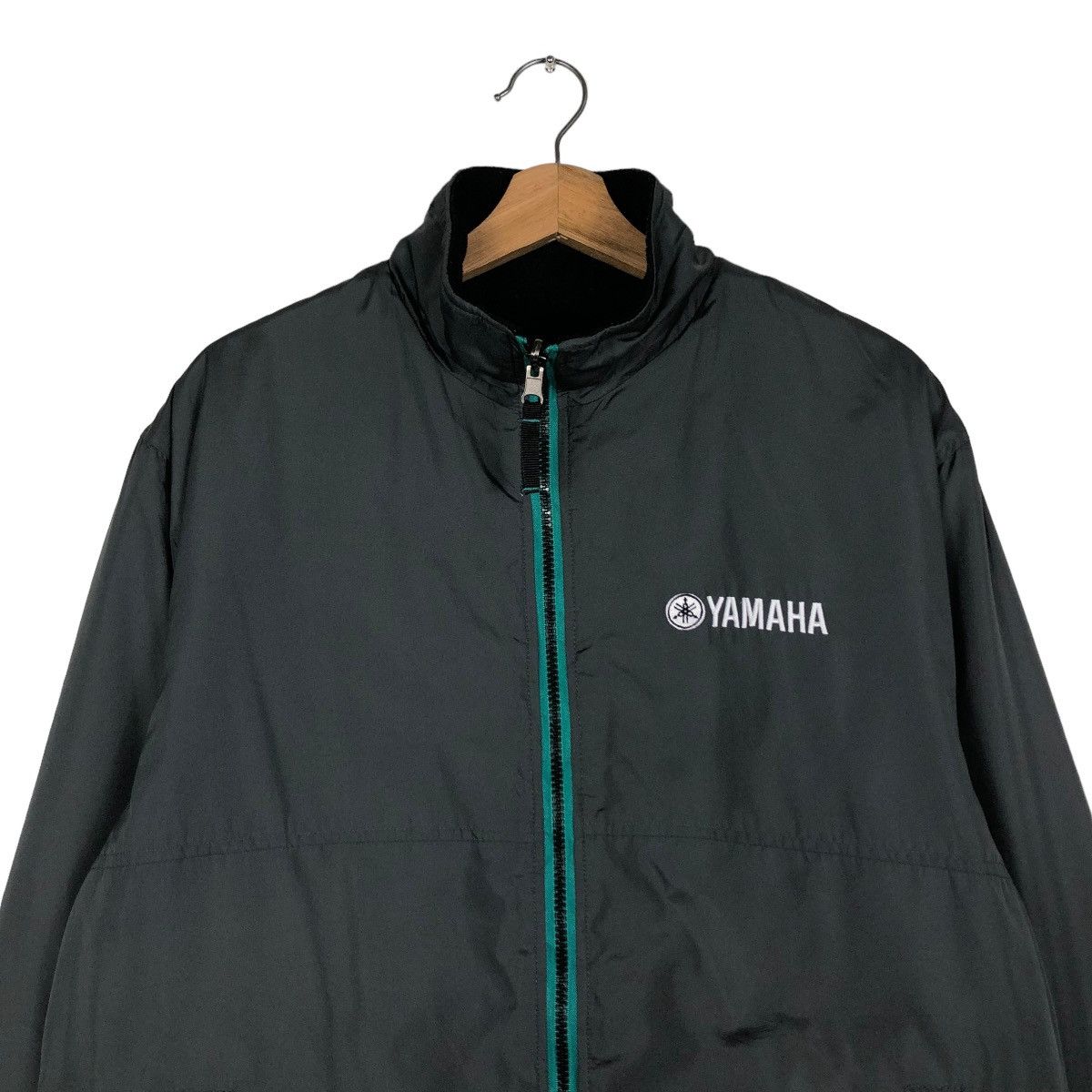Japanese Brand 🔥BIKER JACKET REVERSIBLE YAMAHA BIG LOGO RACING WEAR Size US L / EU 52-54 / 3 - 5 Thumbnail