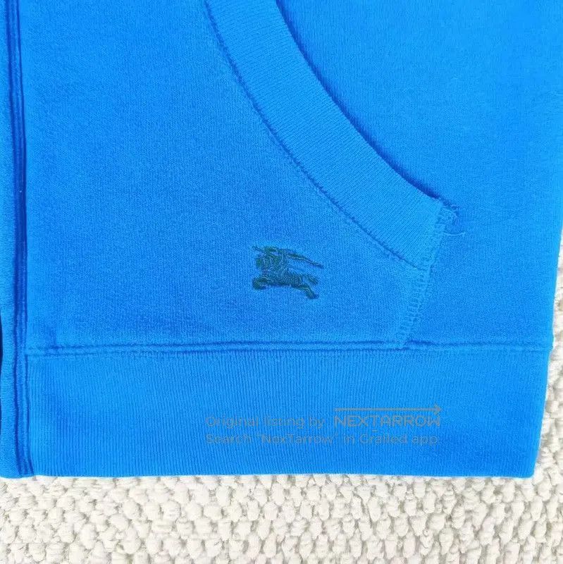 Burberry Burberry Blue Cotton Blend Embroidered Sweatshirt. Size M / US 6-8 / IT 42-44 - 4 Thumbnail