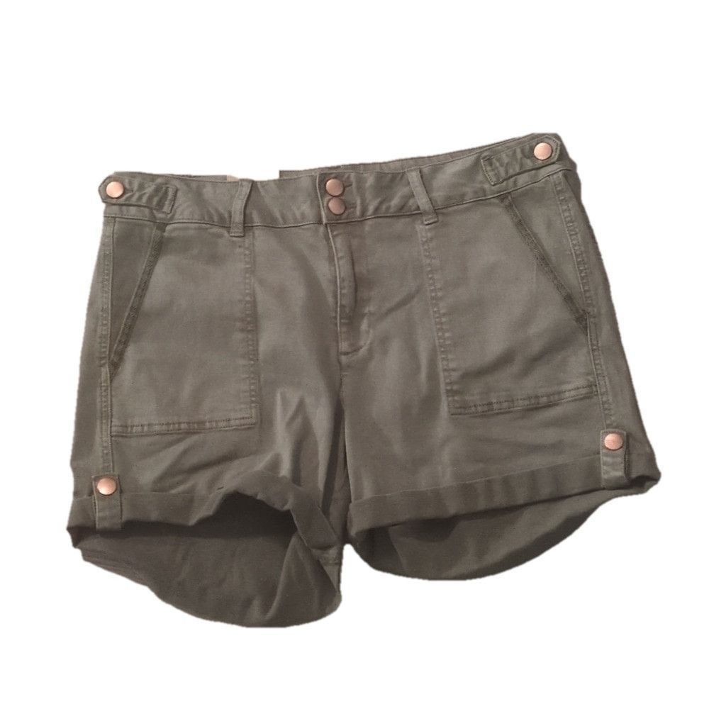 BKE Bke Payton Mid rise olive green shorts size 30 Size 30" / US 8 / IT 44 - 1 Thumbnail