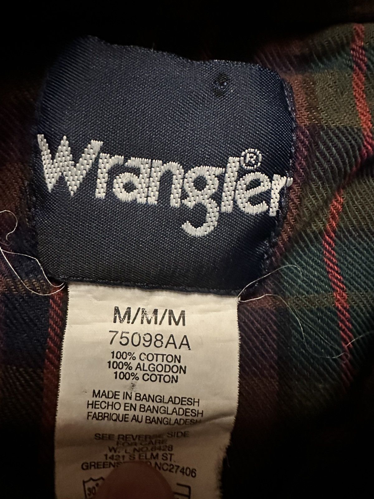 Wrangler Vintage 80s Wrangler Western Rodeo Flannel Button Up Shirt Size US M / EU 48-50 / 2 - 3 Thumbnail