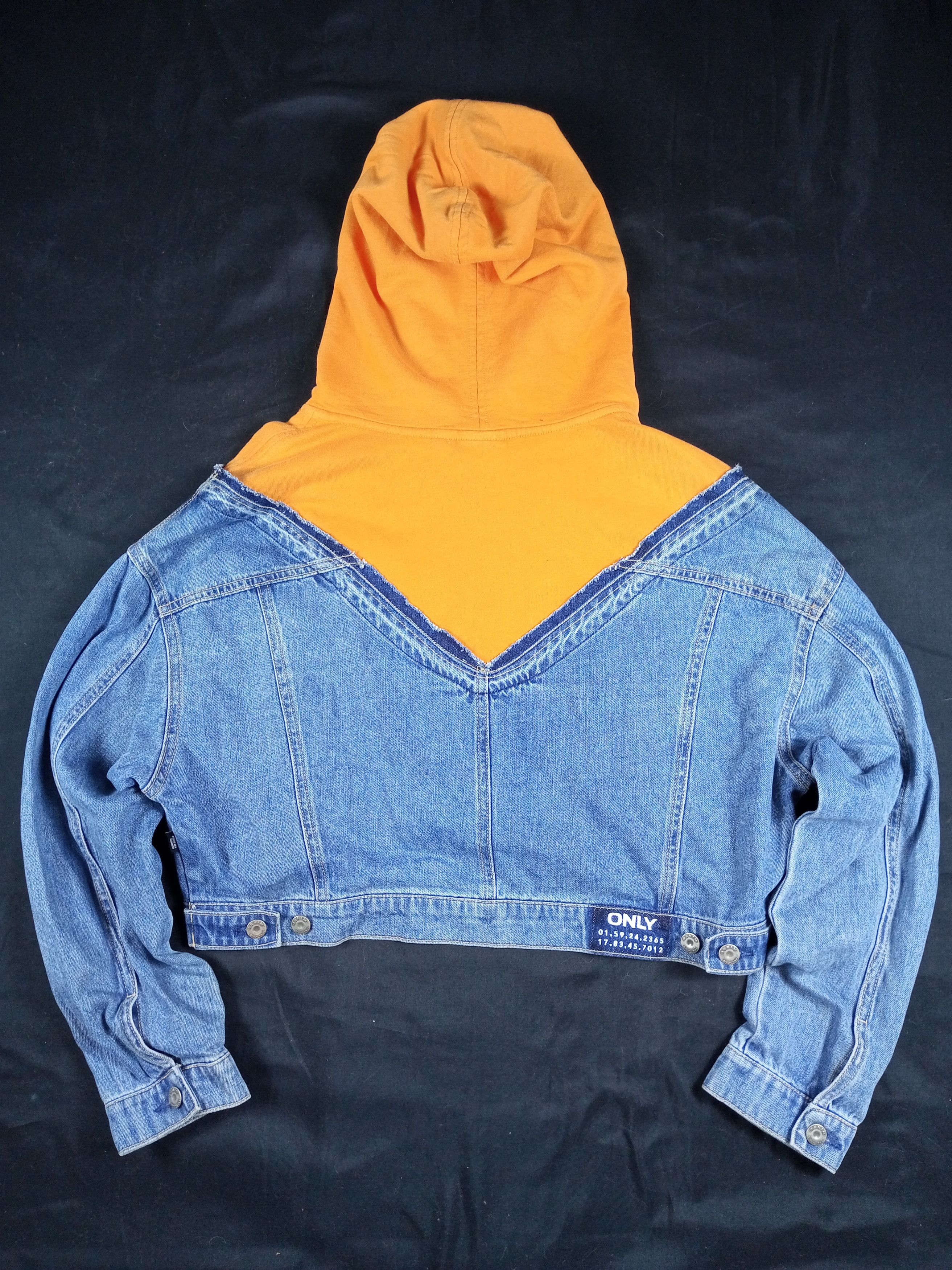 Hysteric Glamour ONLY Denmark Crop Top Denim Hoodie Size S / US 4 / IT 40 - 21 Thumbnail