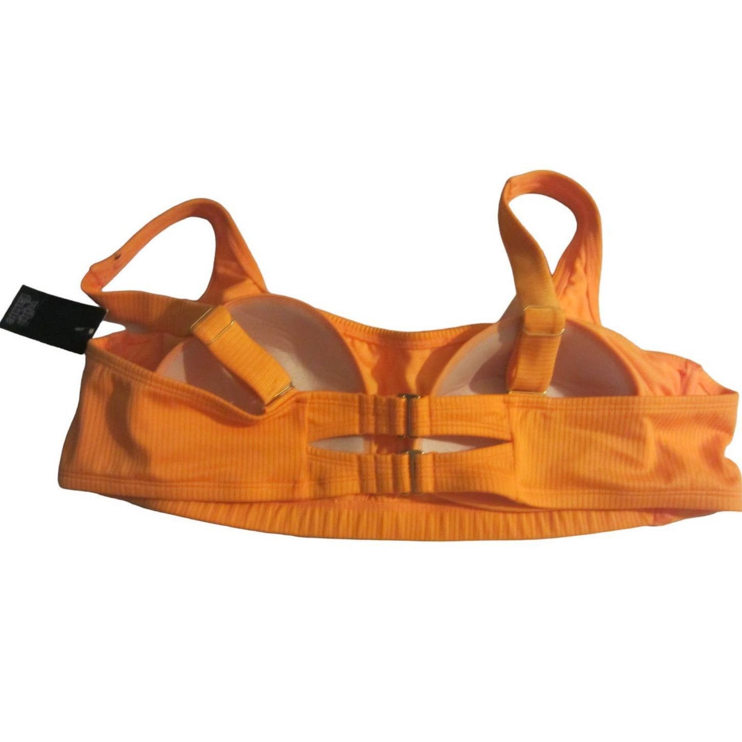 Other Wild Fable Orange Ribbed Bikini Top Strappy Back Swim 2X Size ONE SIZE - 12 Thumbnail