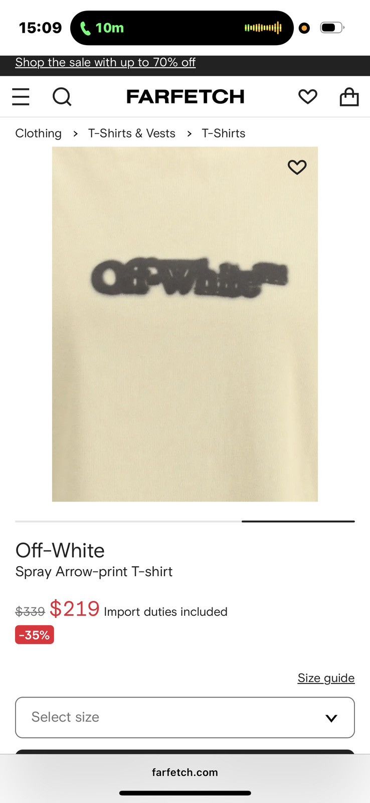 Off-White Off-White Spray Arrow-print T-shirt Size US L / EU 52-54 / 3 - 3 Thumbnail