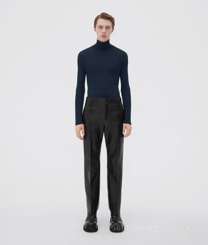 Silk Cashmere Ribbed Jumper