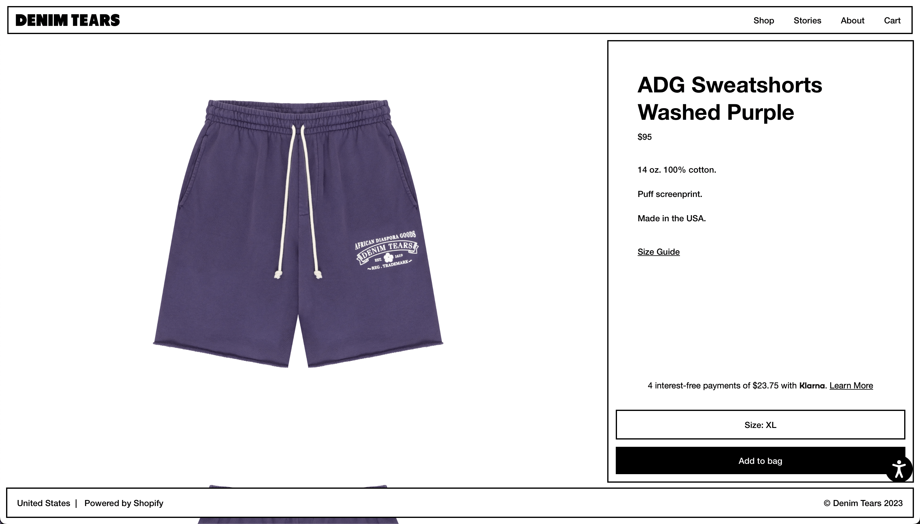 ADG Sweatshorts Washed Purple XL
