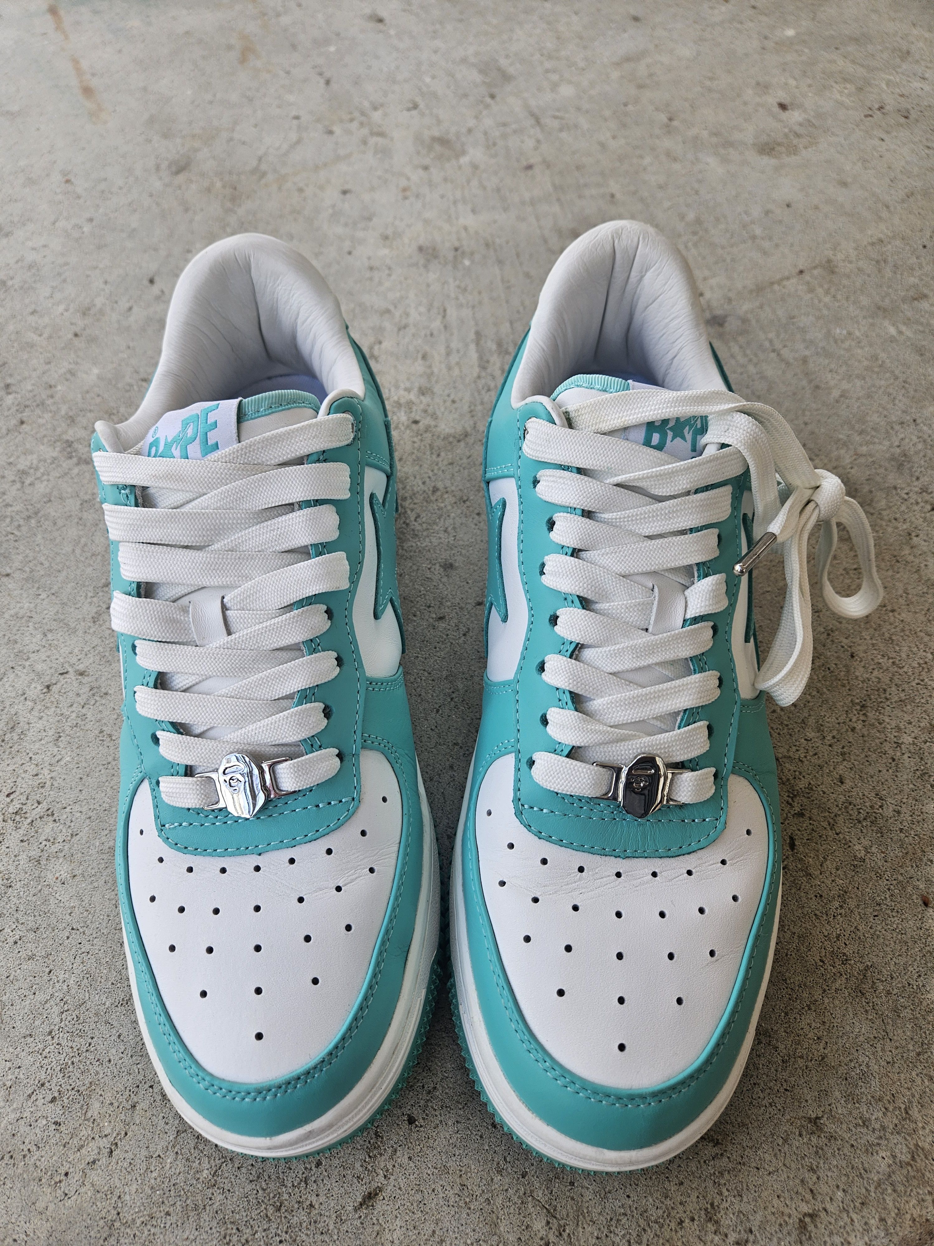 Bape Bapesta Teal White M1 Sneakers Size US 10 / EU 43 - 6 Thumbnail