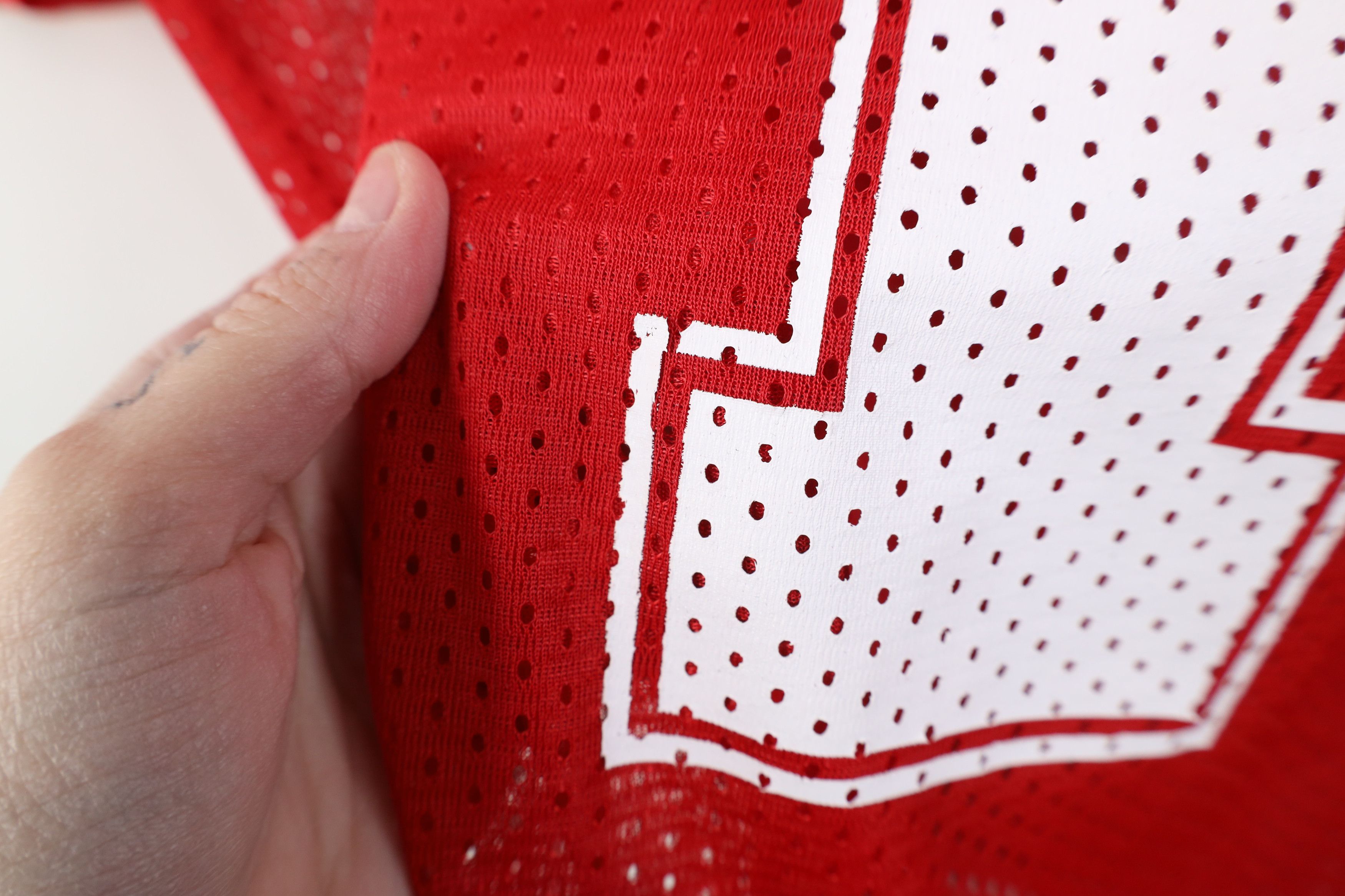 Vintage Vintage 90s Y2K Ohio State University Football Jersey Red #1 Size US L / EU 52-54 / 3 - 11 Thumbnail
