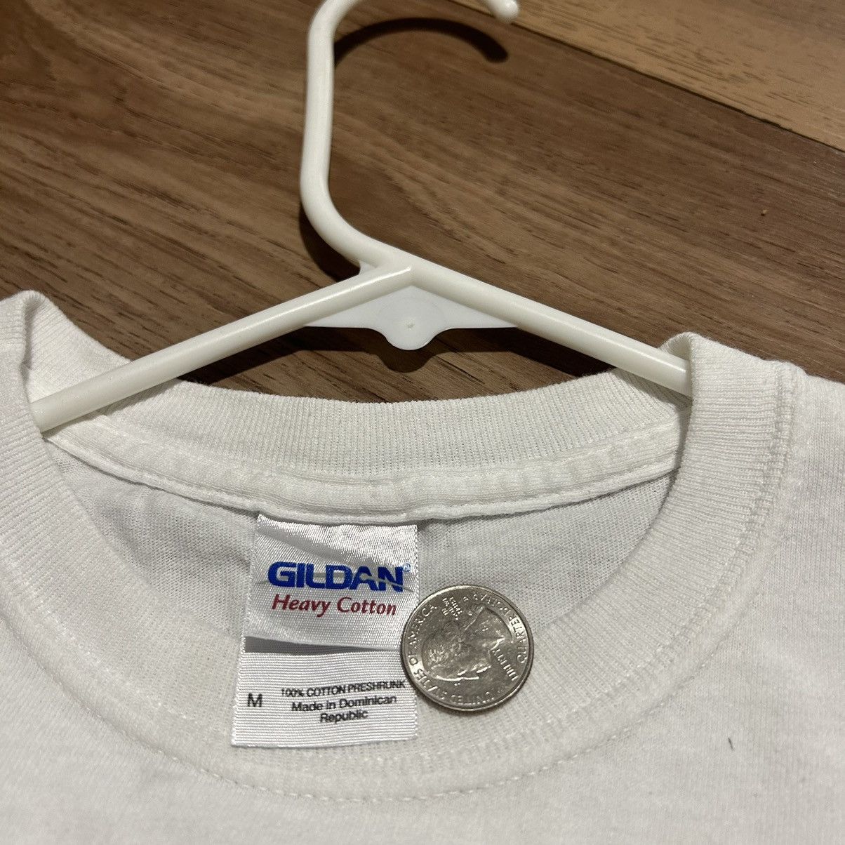 Gildan × Vintage Vintage Italy Gildan White T-Shirt Men’s Medium Size US M / EU 48-50 / 2 - 5 Thumbnail