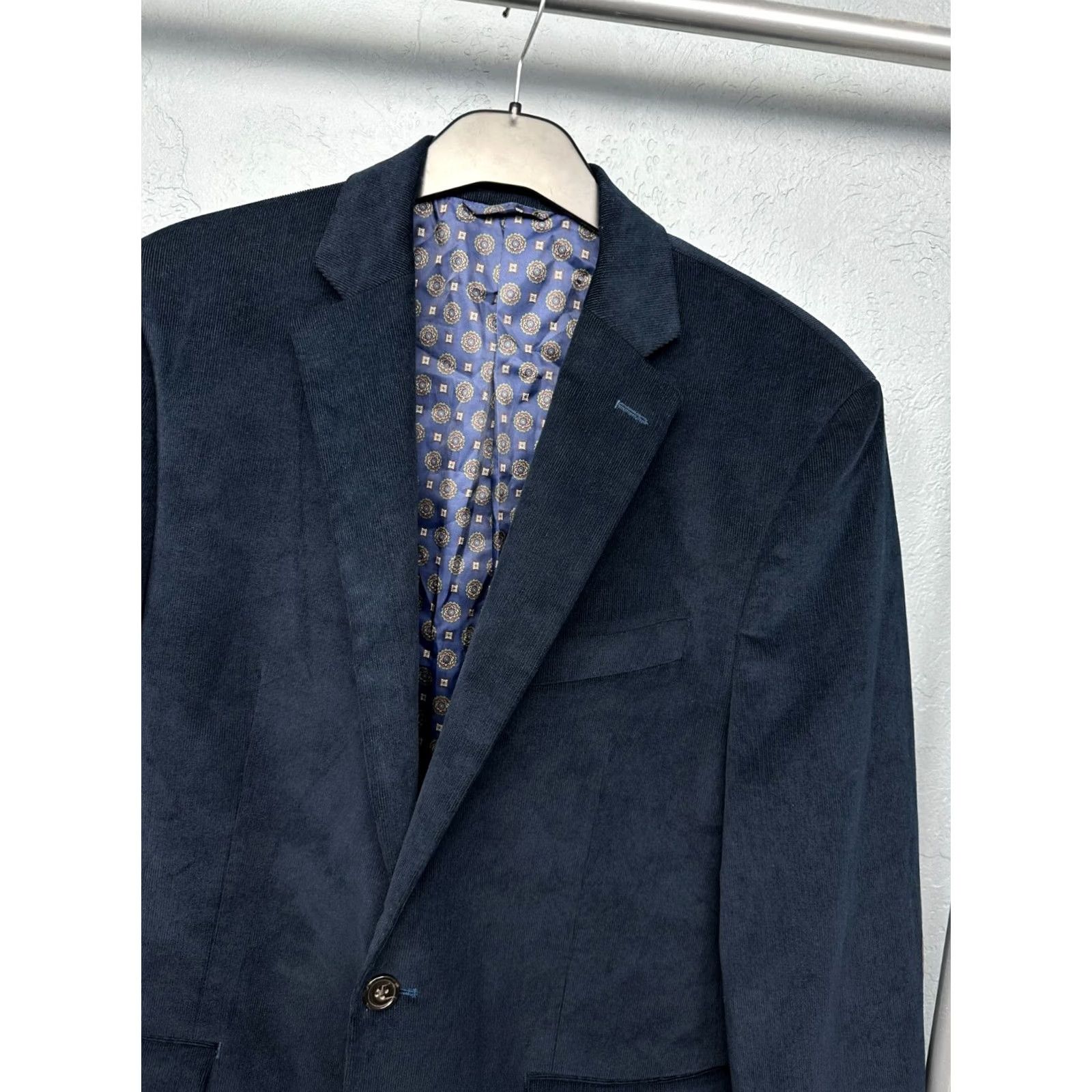 Ralph Lauren Ralph Lauren Black Label Mens Corduroy Blazer Jacket 50R M Blue - Blazer Mens 50R Corduroy Vintage? No Size 50R - 2 Thumbnail