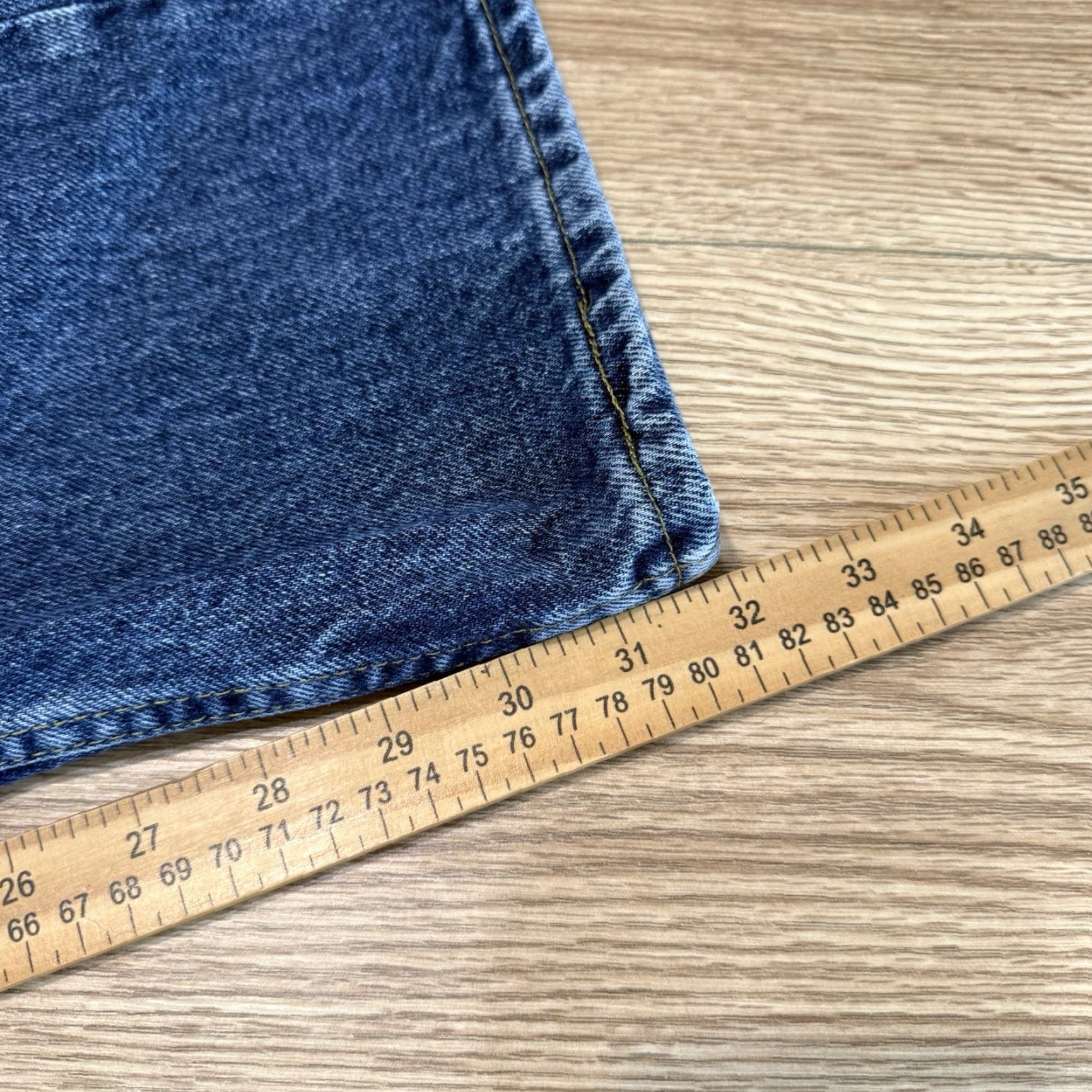 Lee VINTAGE Lee Jeans Men 38x32 Denim Straight Fit Cotton Zip Fly Blue 80s 90s Casual Size US 38 / EU 54 - 7 Thumbnail
